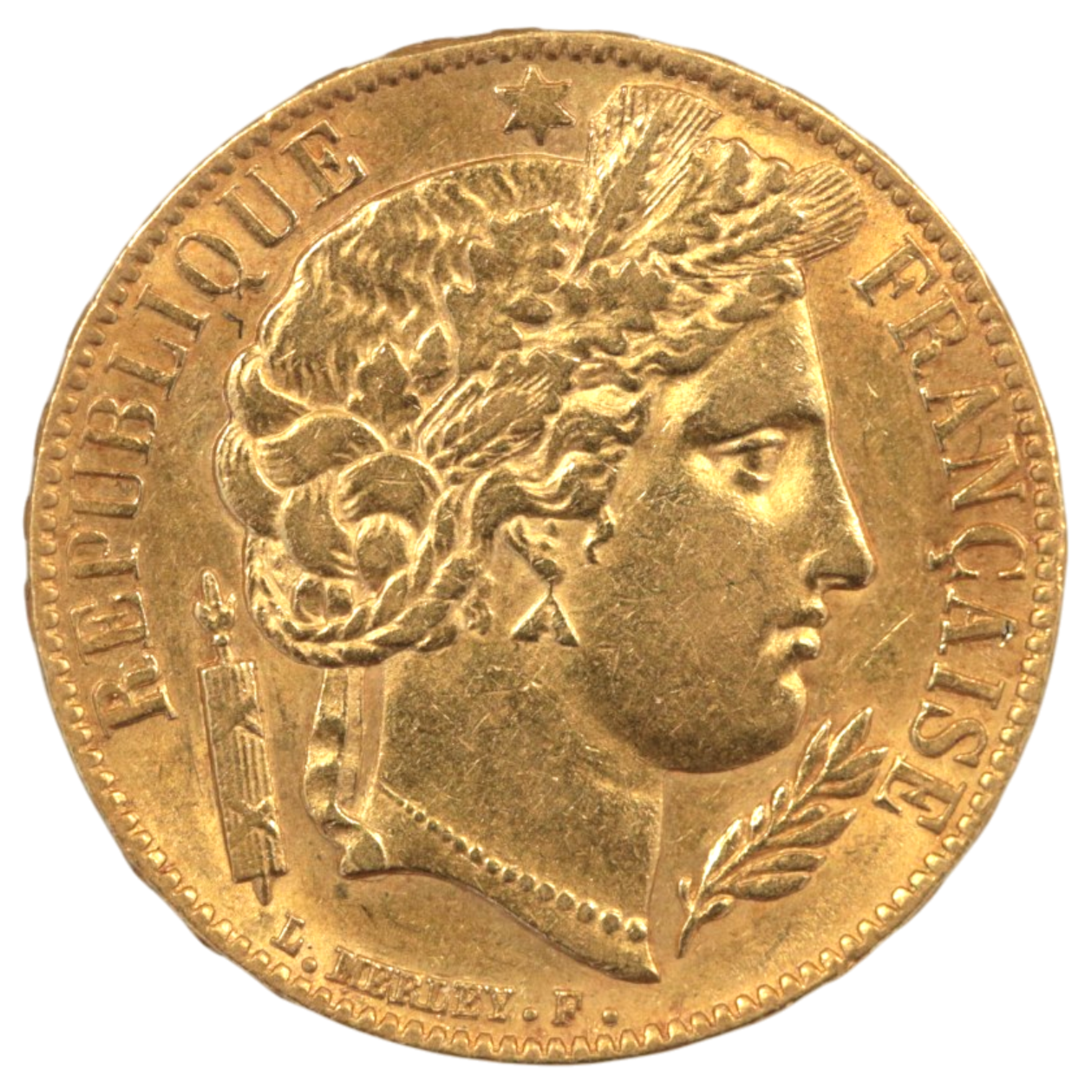 【大特価】 フランス 20フラン金貨 1851年 パリ鋳 セレス