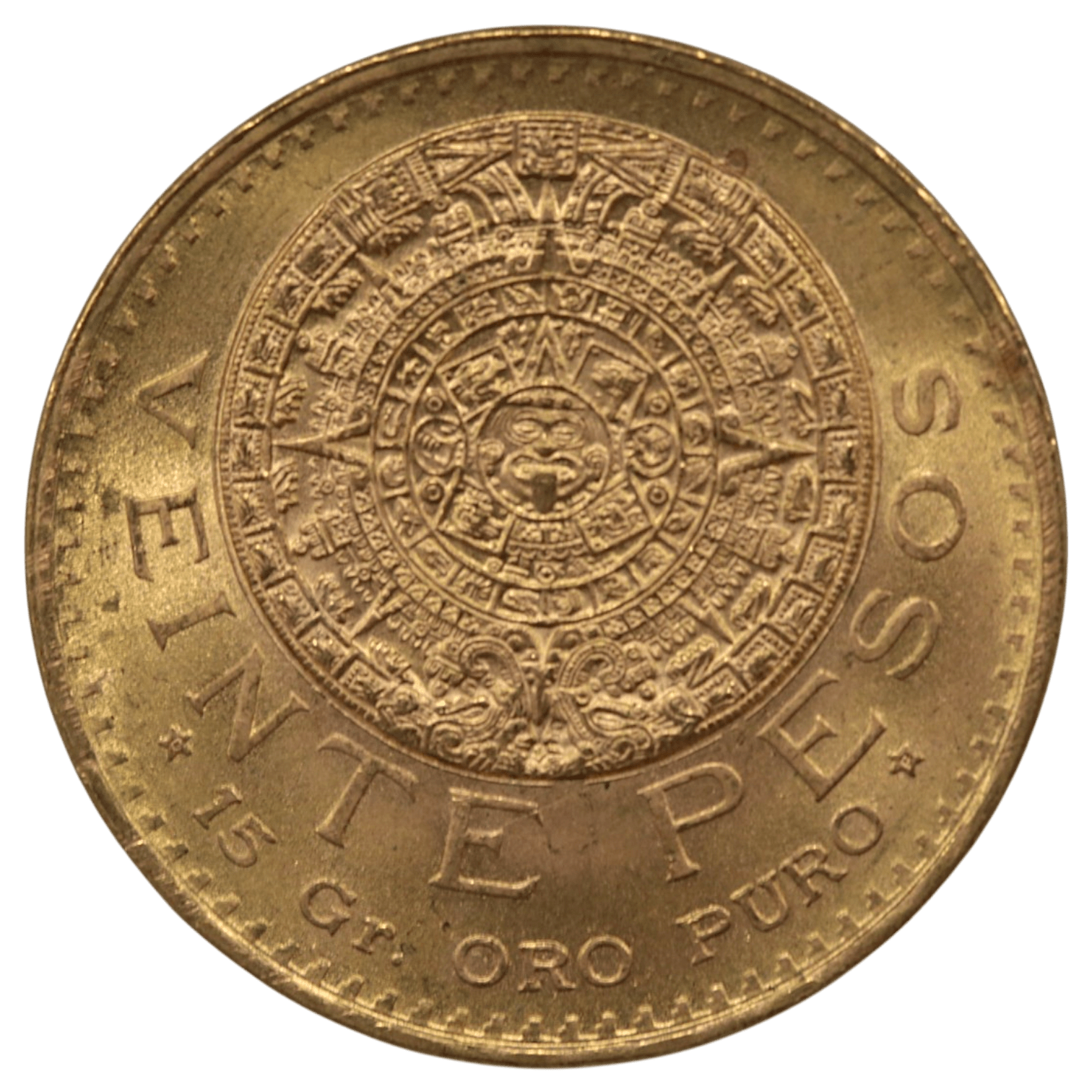 メキシコ 20ペソ金貨 1959年 アステカカレンダー - NJ BUYER'S MARKETPLACE