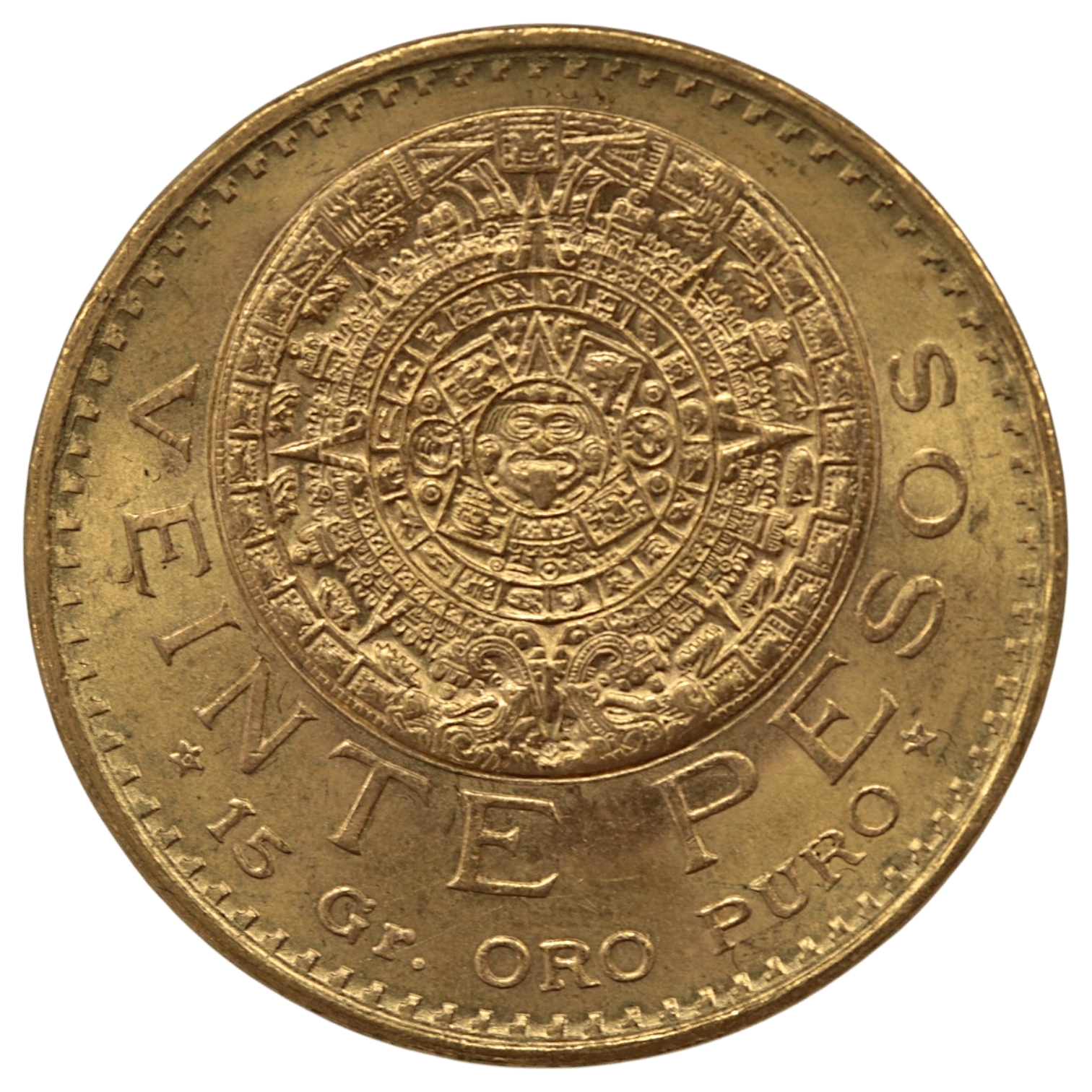 メキシコ 20ペソ金貨 1959年 アステカカレンダー - NJ BUYER'S MARKETPLACE