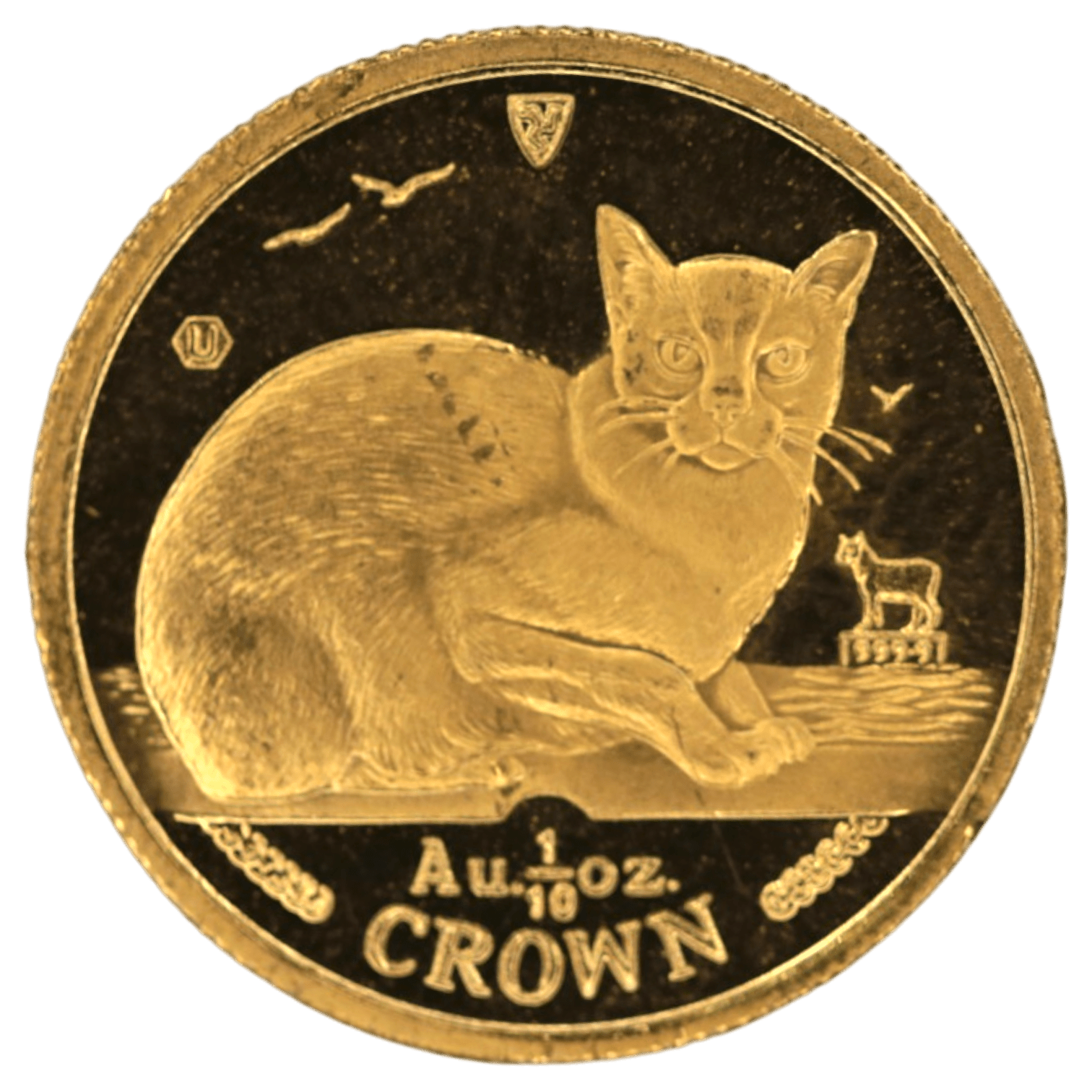 【大特価】マン島 1/10クラウン金貨 1996年 ポブジョイ鋳 バーミーズ エリザベス2世 - NJ BUYER'S MARKETPLACE