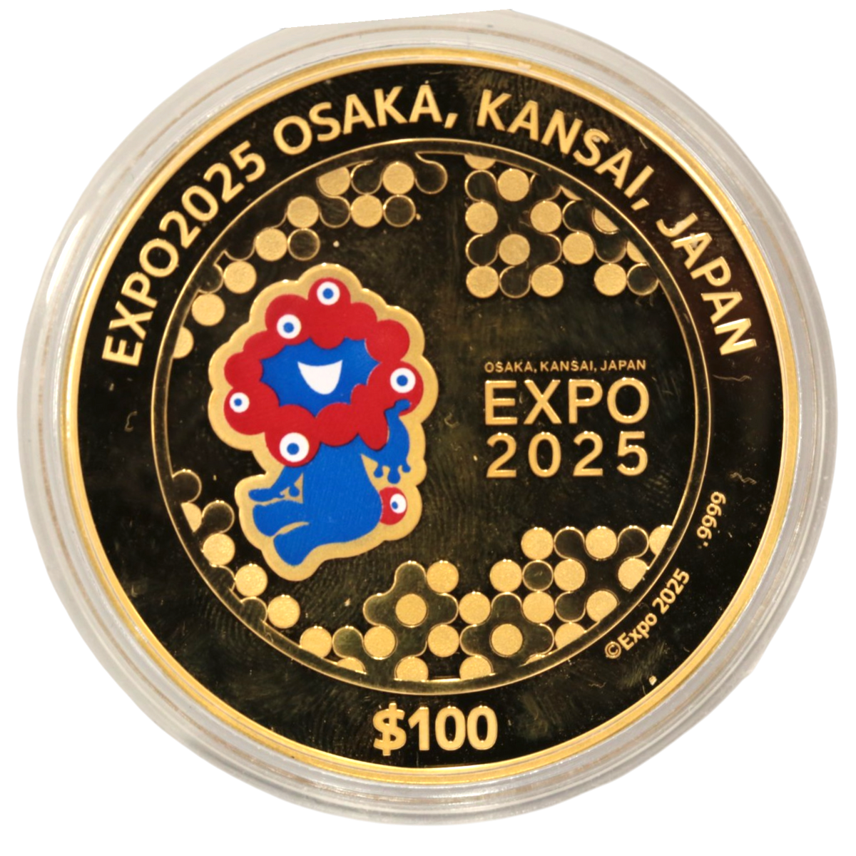 ★店長のおすすめ★ クック島 100ドル金貨 2025年 ドイツ・マイヤーズ鋳 EXPO2025大阪・関西万博開催記念 ミャクミャク