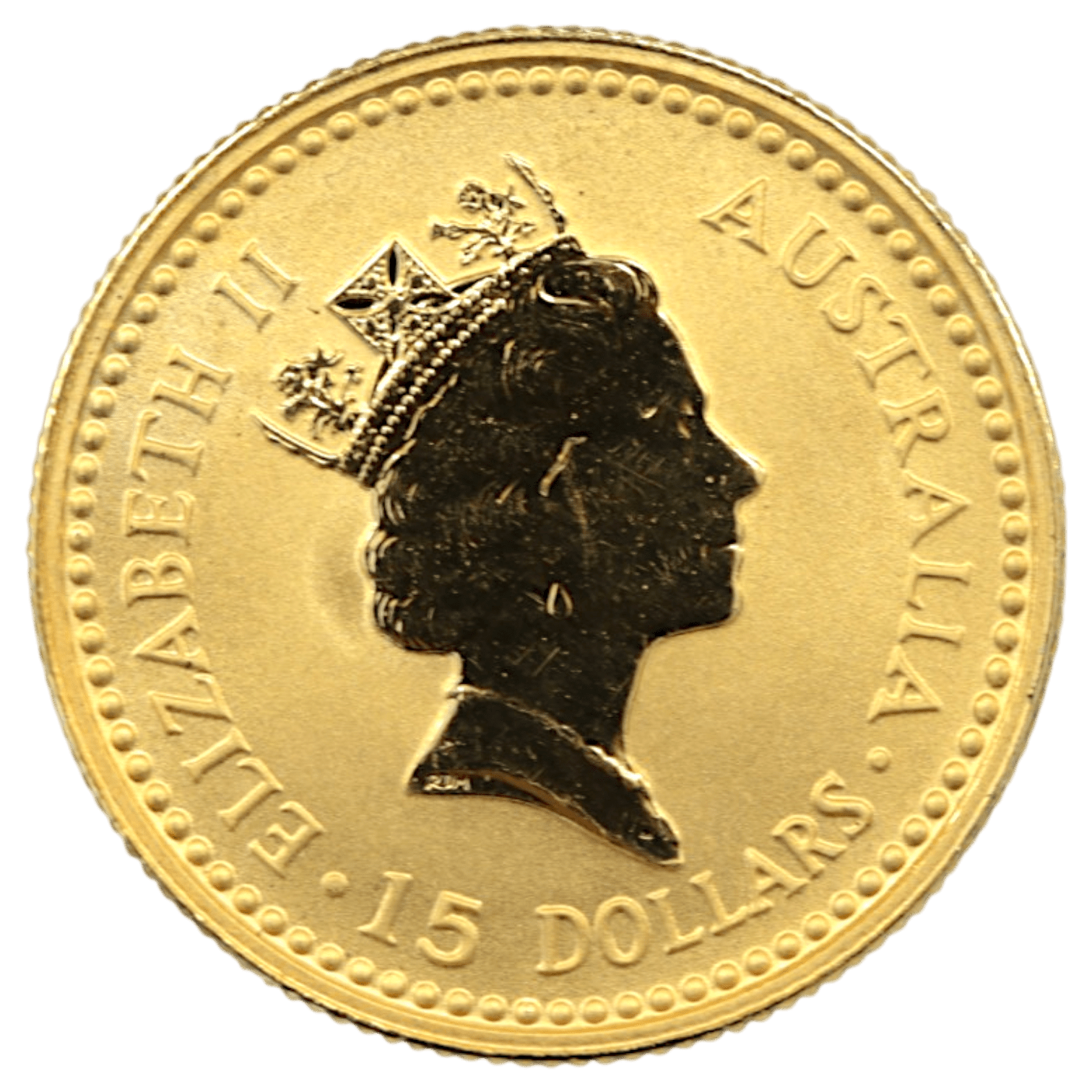 オーストラリア 15ドル金貨 1992年 エリザベス2世