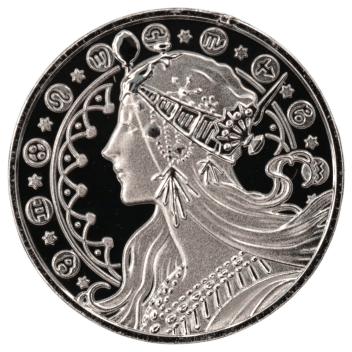 アルフォンス・ミュシャ 1/10ozプラチナメダル ミュシャ財団 創立130周年 - NJ BUYER'S MARKETPLACE