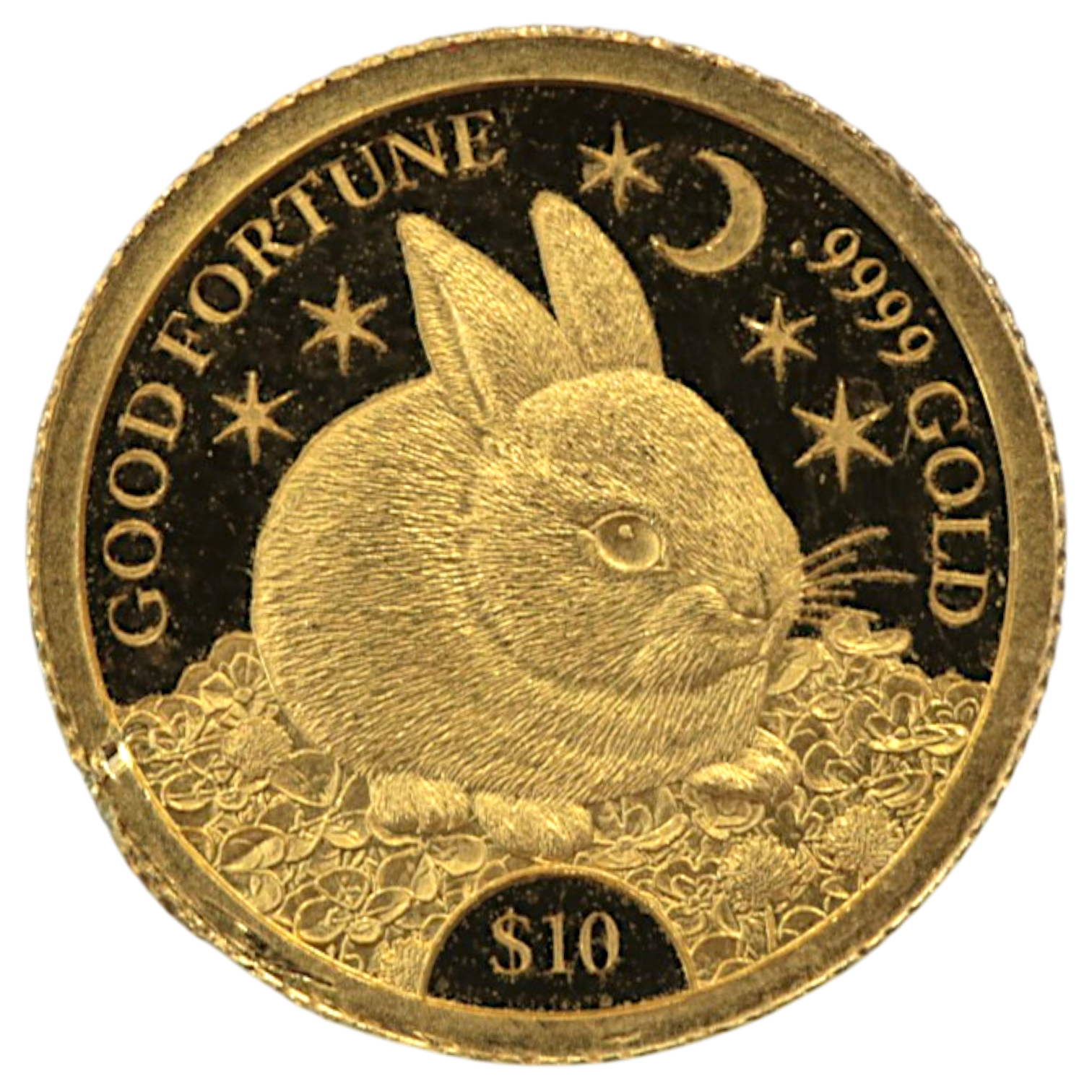 クック島 10ドル金貨 2021年 ウサギ エリザベス2世