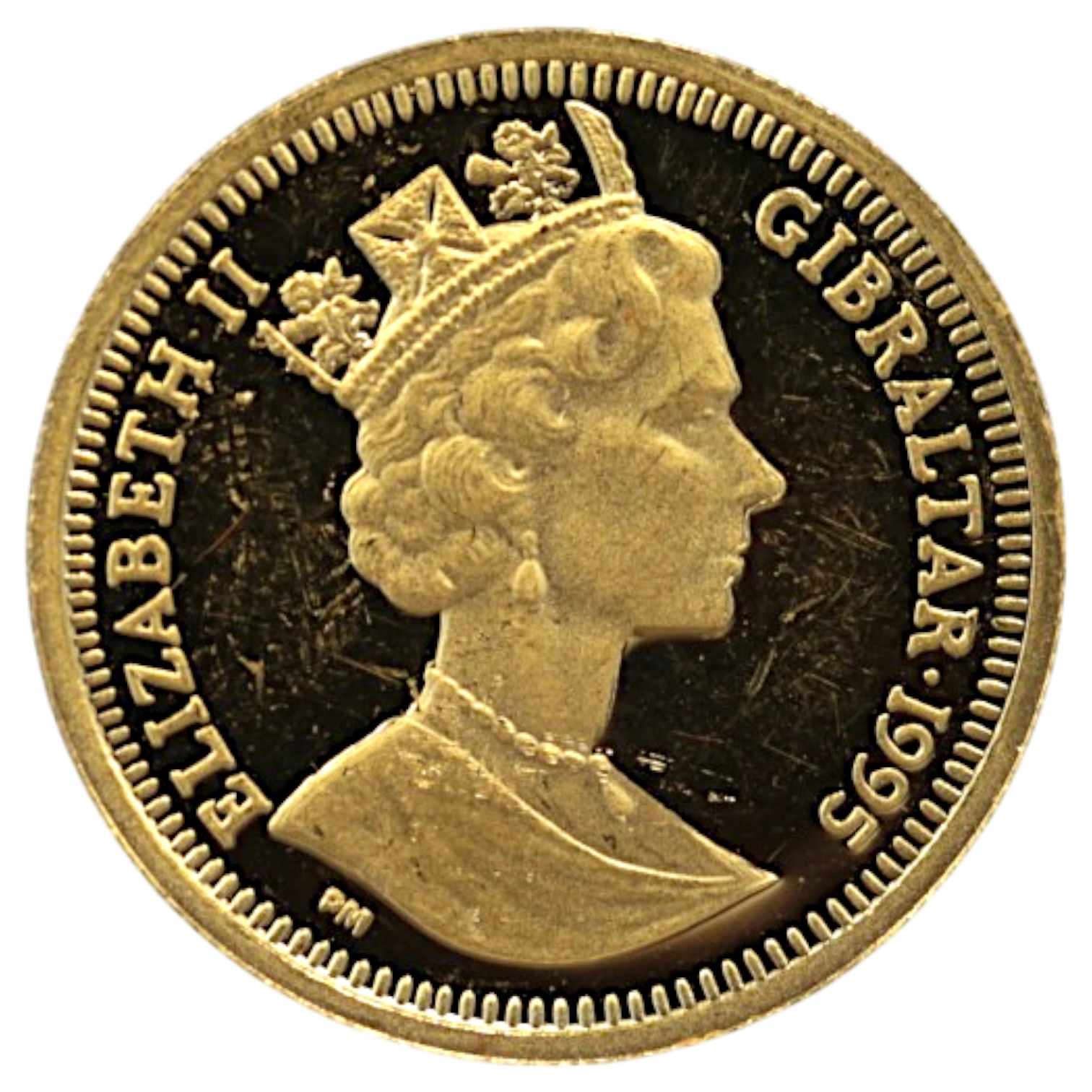 ジブラルタル 1/10クラウン金貨 1995年 ポブジョイ鋳 ピーターラビット