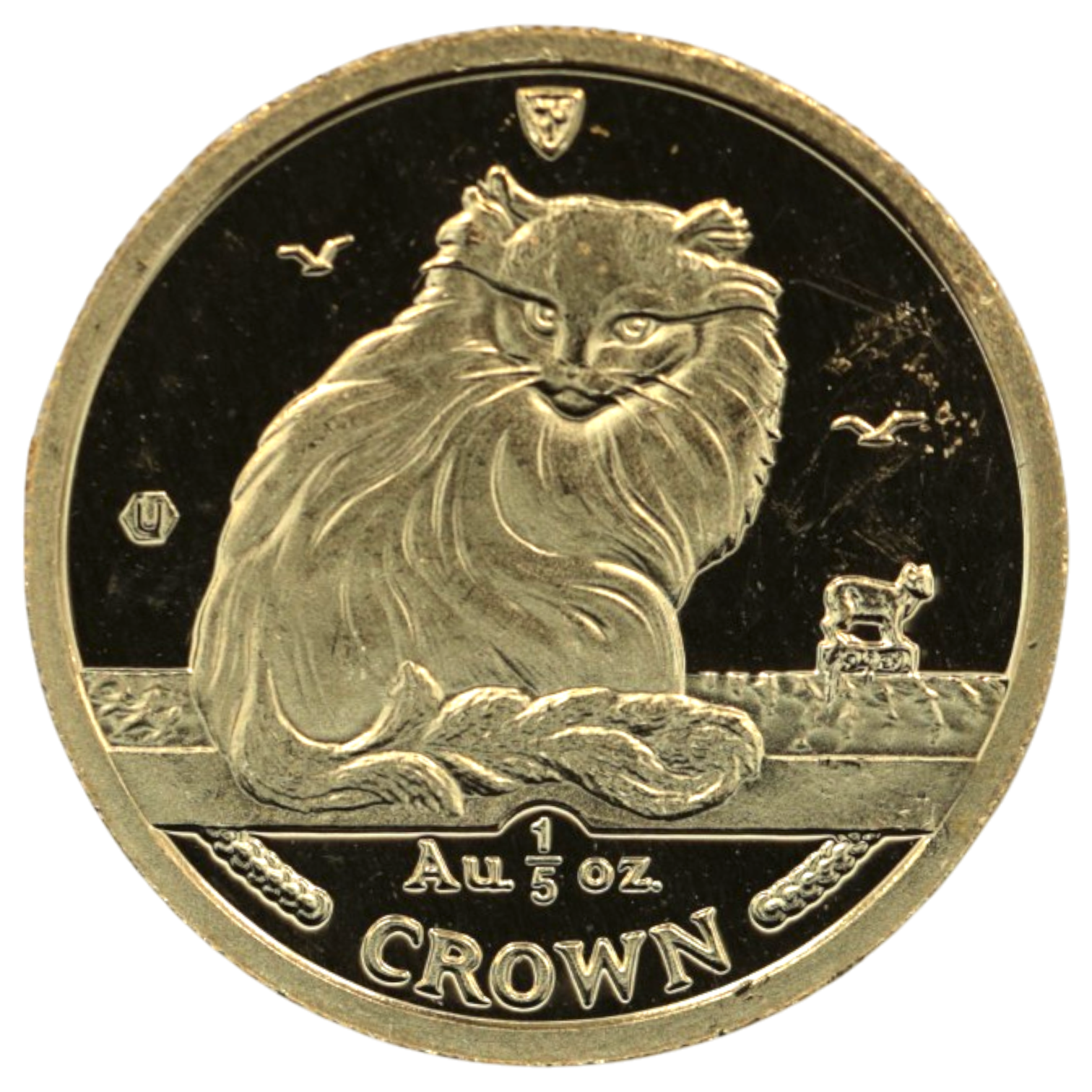 マン島 1/5クラウン金貨 1995年 ポブジョイ鋳 ターキッシュ