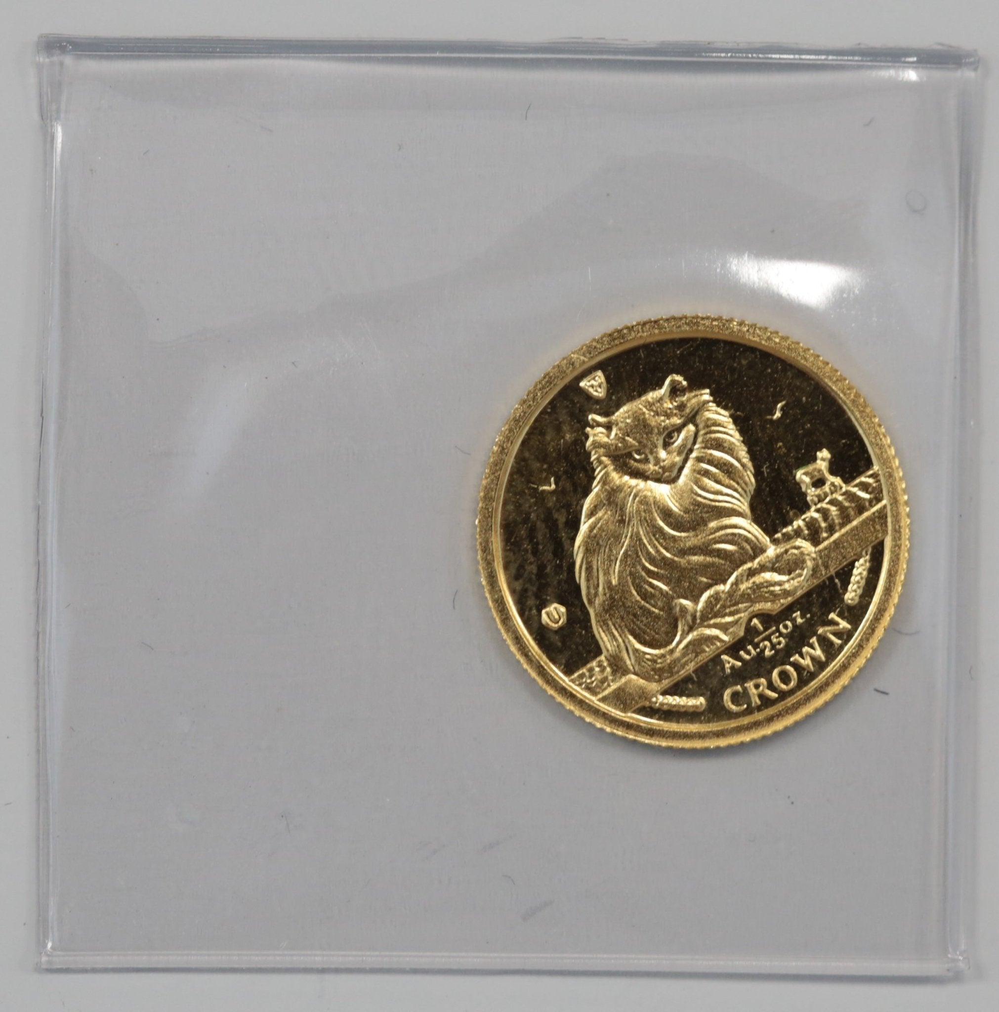マン島 1/25クラウン金貨 1995年 ポブジョイ鋳 ターキッシュ パッケージ入り - NJ BUYER'S MARKETPLACE