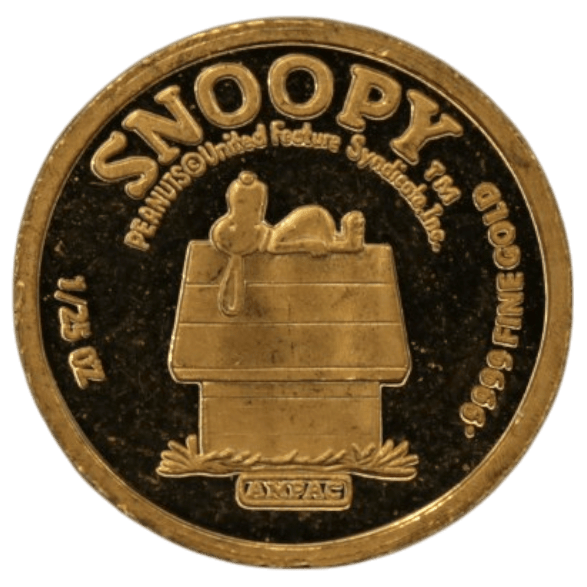 ピーナッツ 1/25oz金メダル スヌーピー - NJ BUYER'S MARKETPLACE