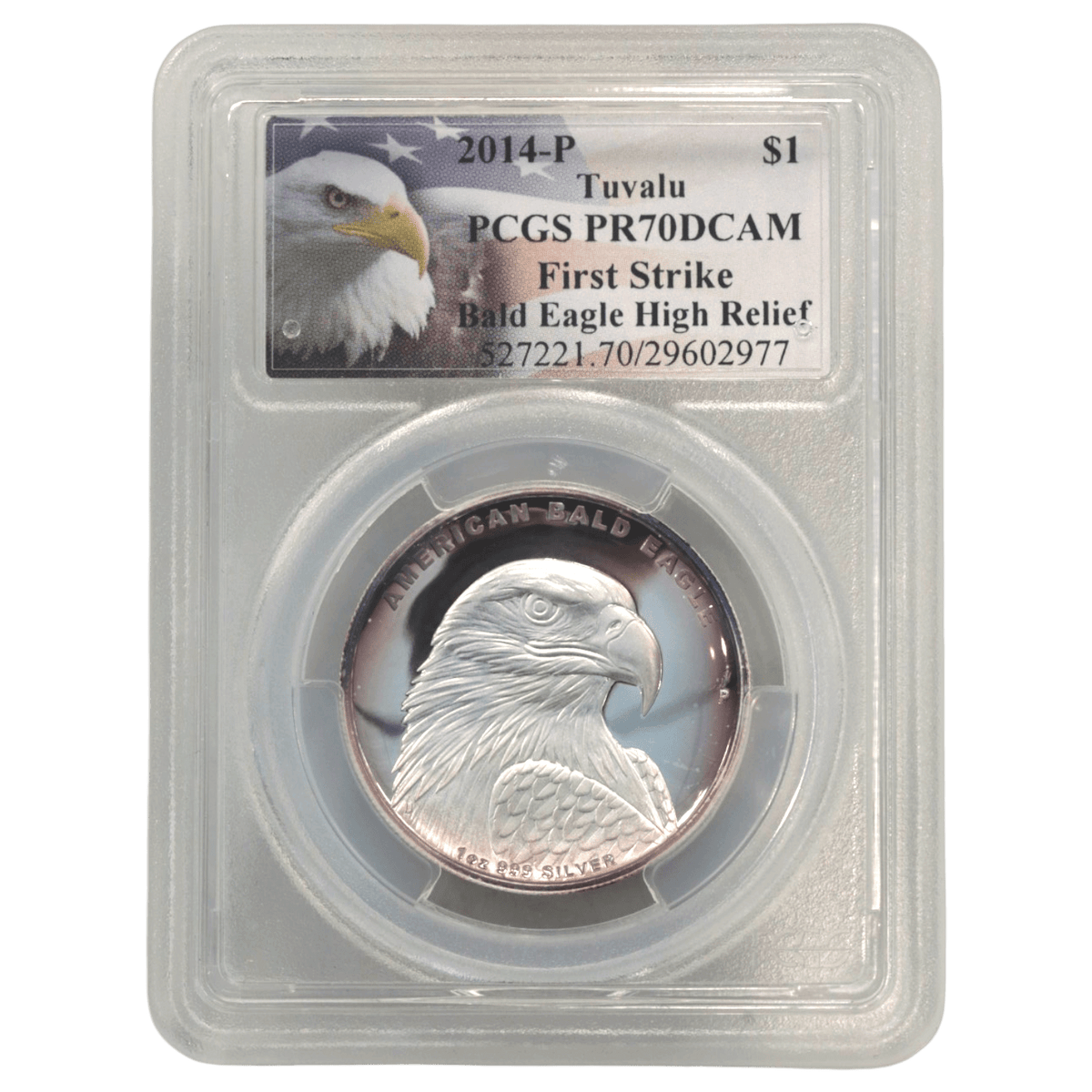 ツバル 1ドル銀貨 2014年 鷲 PCGS PR70DCAM - NJ BUYER'S MARKETPLACE