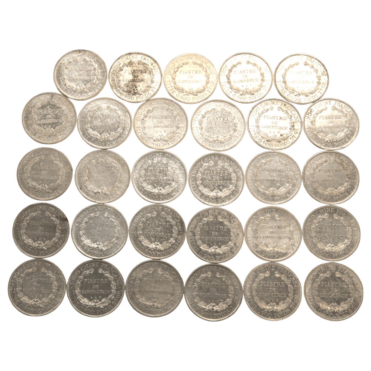 仏領インドシナ ピアストル銀貨 29枚セット - NJ BUYER'S MARKETPLACE
