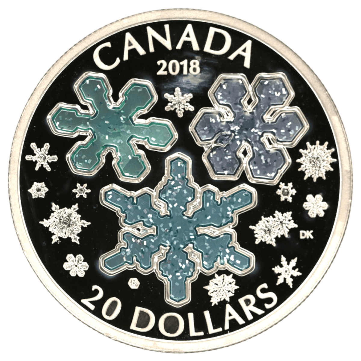 カナダ 20ドル銀貨 2018年 雪の結晶 アイス・クリスタル - NJ BUYER'S MARKETPLACE