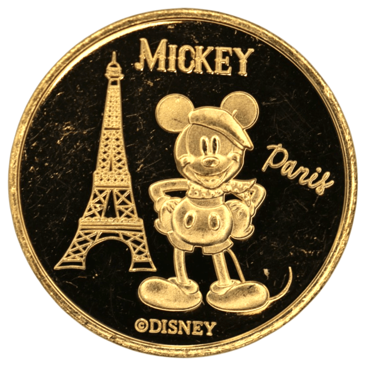 ディズニー 1/10oz金メダル ミッキーマウスとエッフェル塔 ミニーマウスとパリ凱旋門 - NJ BUYER'S MARKETPLACE