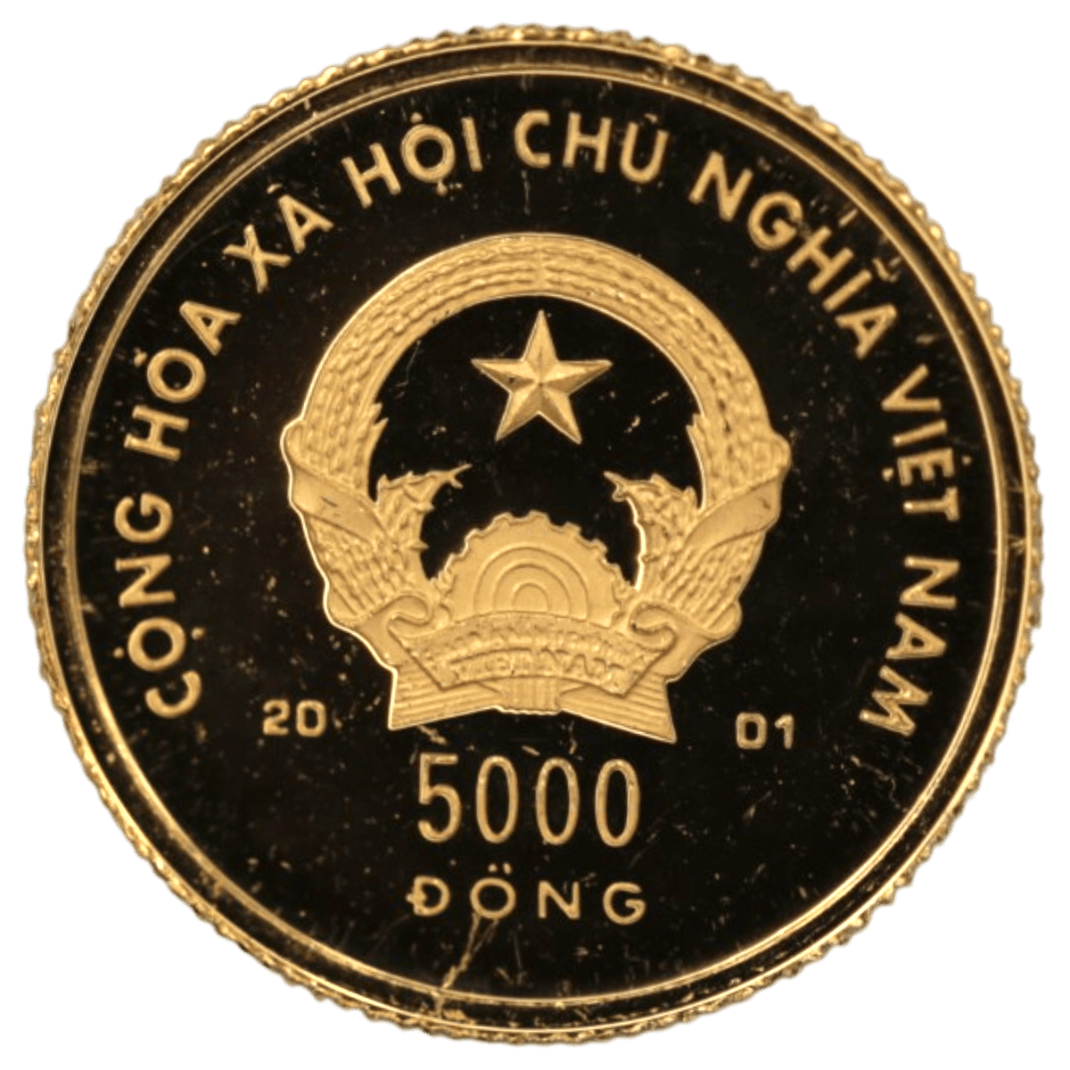 ベトナム 2000ドン金貨 2001年 干支 蛇年 - NJ BUYER'S MARKETPLACE
