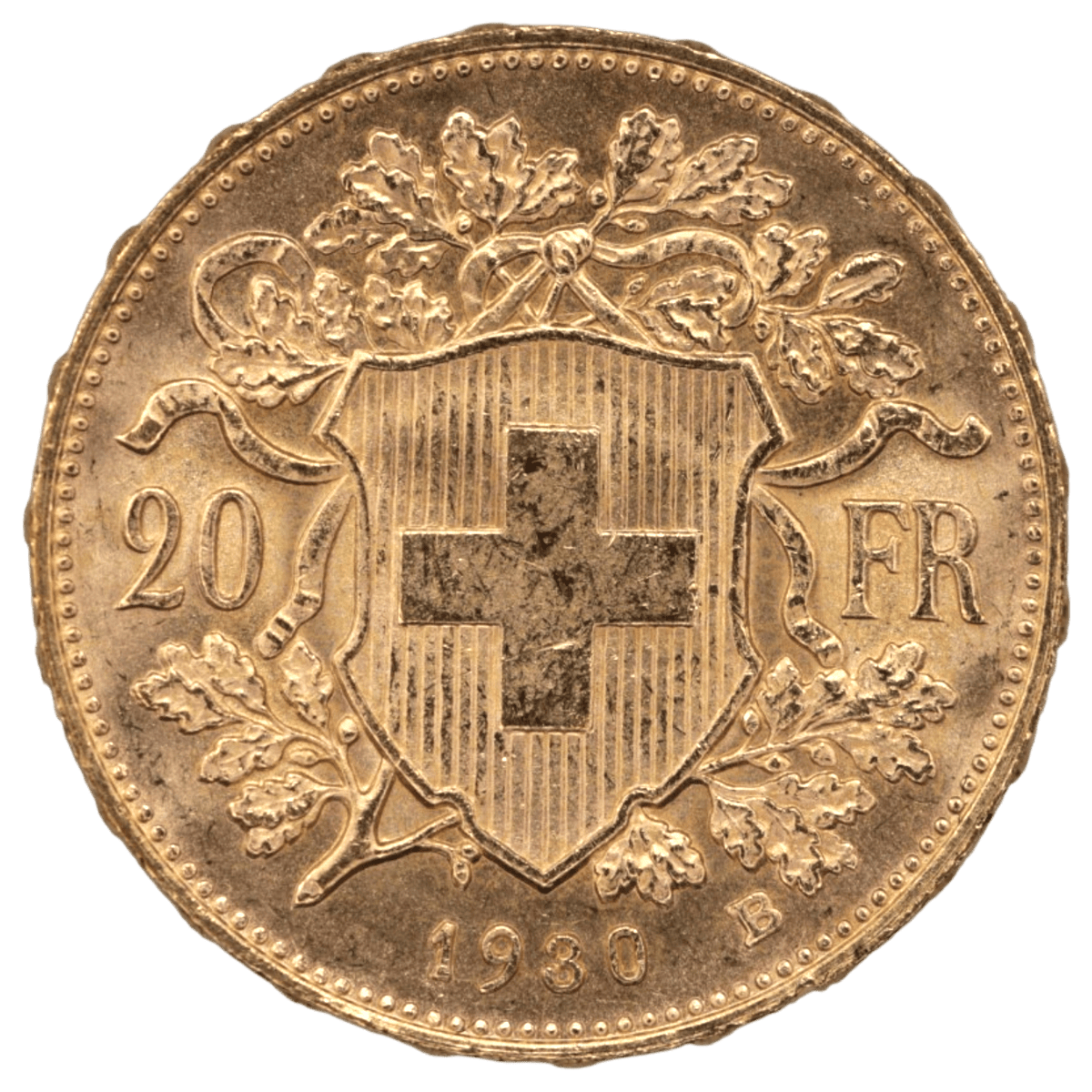 スイス 20フラン金貨 1930年 ベルン鋳 ヘルヴェティア - NJ BUYER'S MARKETPLACE
