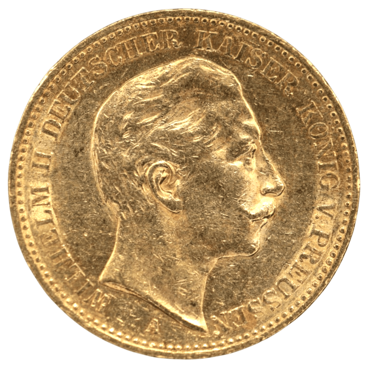 ドイツ 20マルク金貨 1898年 ベルリン鋳 ヴィルヘム2世 - NJ BUYER'S MARKETPLACE