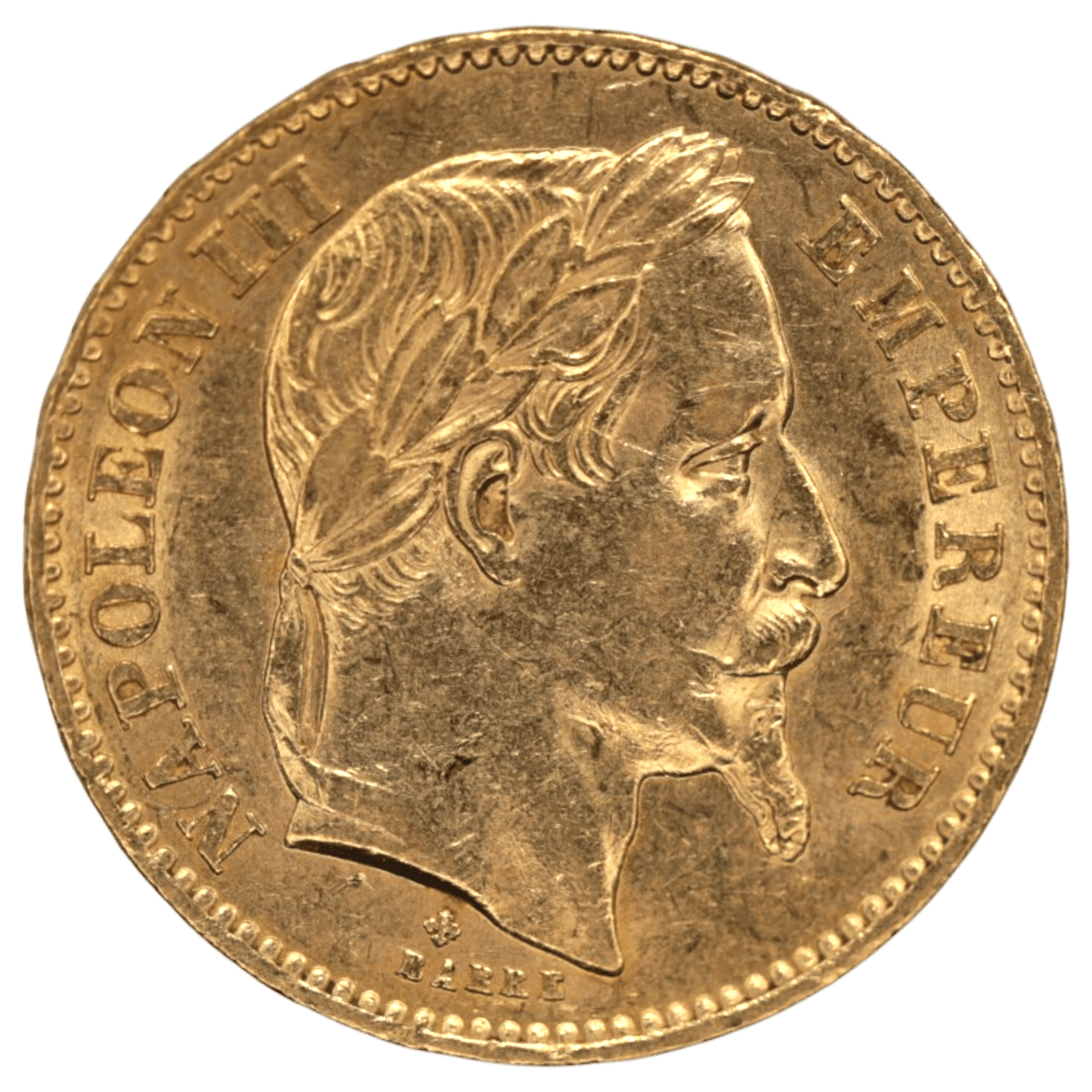 フランス 20フラン金貨 1866年 ストラスブール鋳 ナポレオン3世 - NJ BUYER'S MARKETPLACE