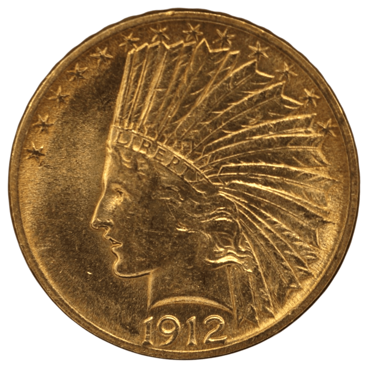 アメリカ 10ドル金貨 1912年 フィラデルフィア鋳 インディアン - NJ BUYER'S MARKETPLACE