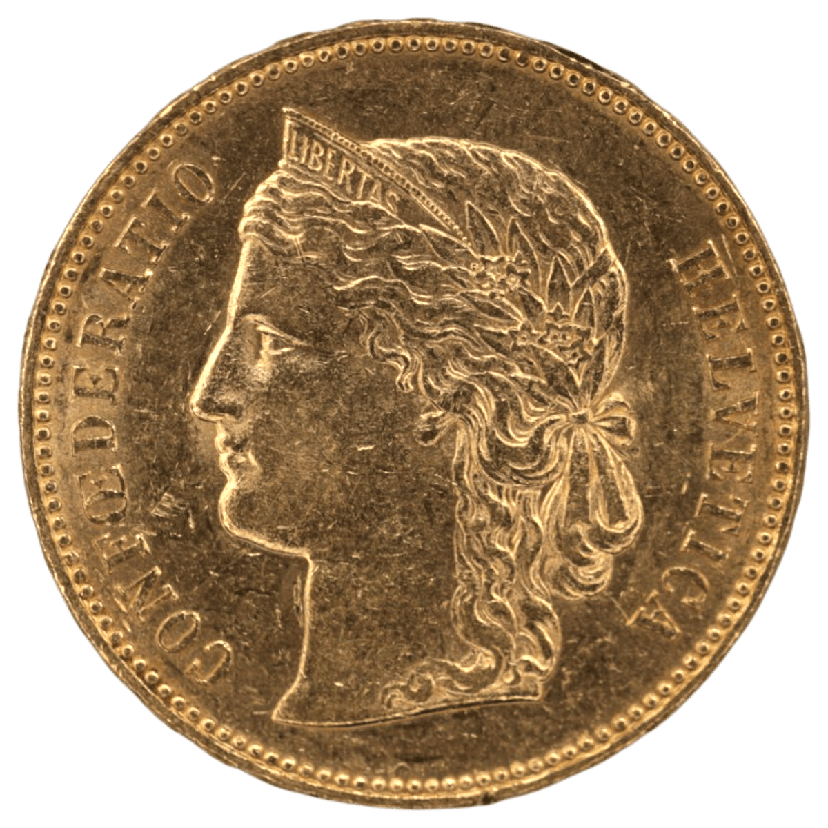 スイス 20フラン金貨 1895年 ベルン鋳 ヘルヴェティア - NJ BUYER'S MARKETPLACE