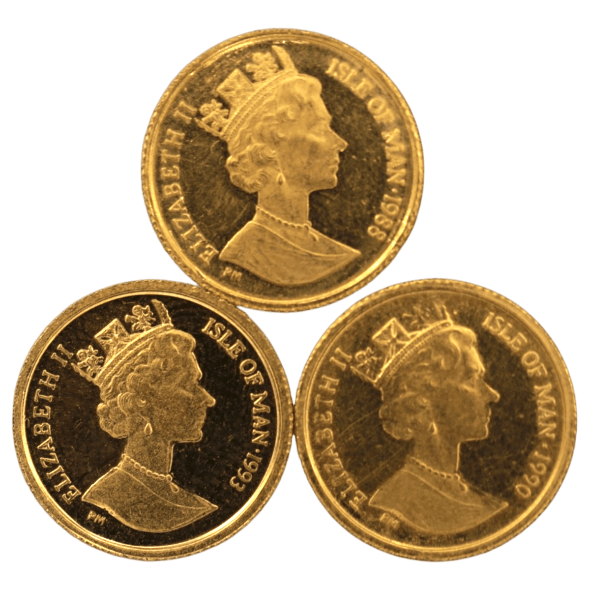 【ジャンク】 マン島 1/25oz金貨 キャット 3枚セット - NJ BUYER'S MARKETPLACE