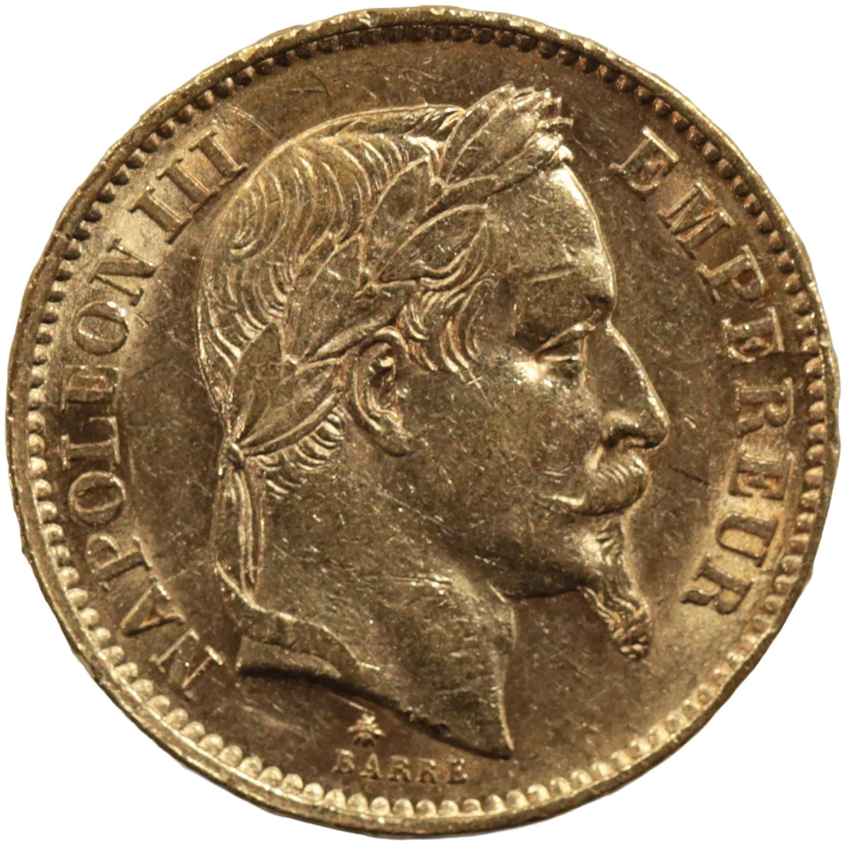 フランス 20フラン金貨 1868年パリ鋳 ナポレオン3世 - NJ BUYER'S MARKETPLACE
