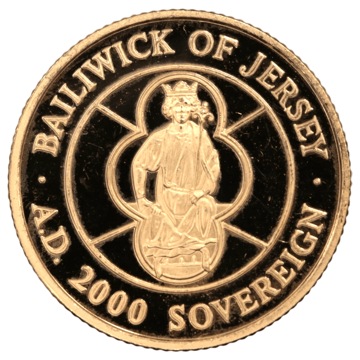 ジャージー島 1ソブリン金貨 2000年 ノルマンディー伯ウィリアム1世 - NJ BUYER'S MARKETPLACE