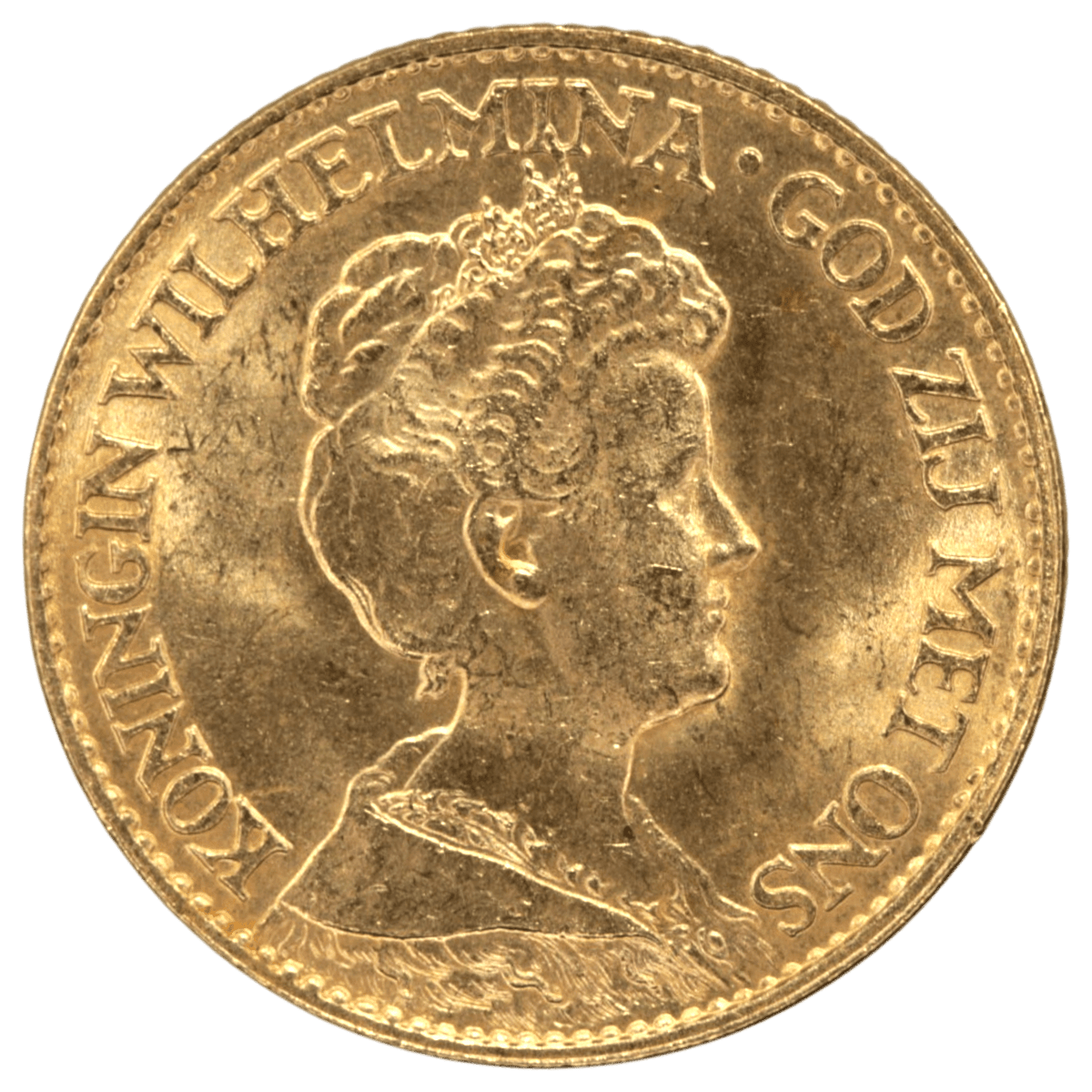 オランダ 10グルテン金貨 1917年 ウィルヘルミナ - NJ BUYER'S MARKETPLACE