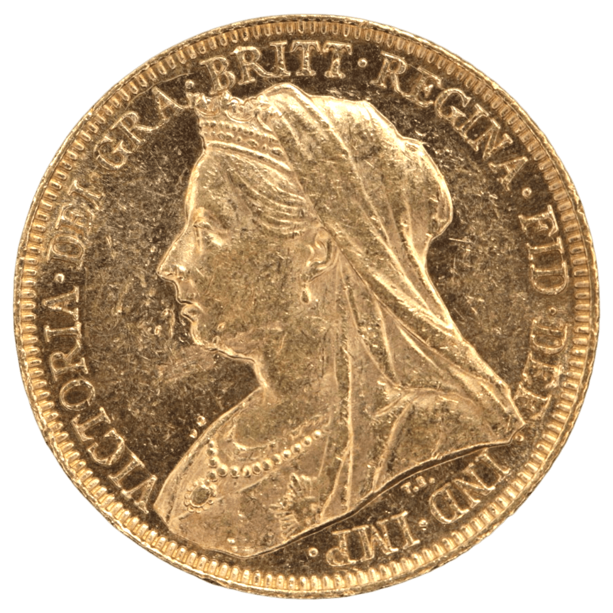 イギリス 1ソブリン金貨 1893 年 ヴィクトリア オールドヘッド - NJ BUYER'S MARKETPLACE