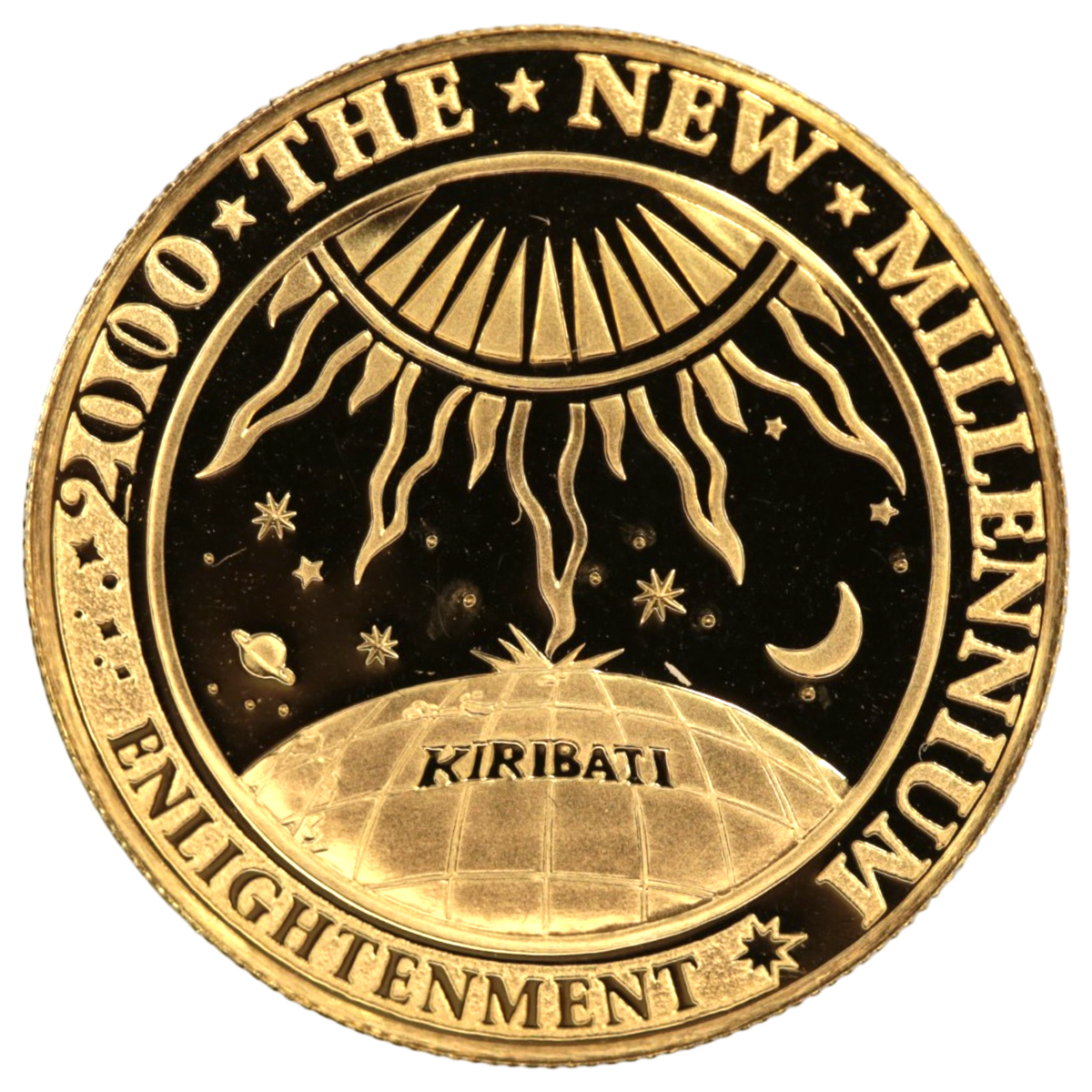 キリバス 50ドル金貨 2000年 宇宙