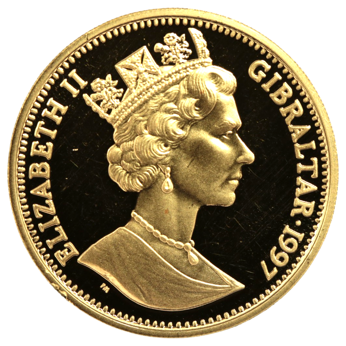 ジブラルタル 1/2ロイヤル金貨 1997年 ヨークシャーテリア