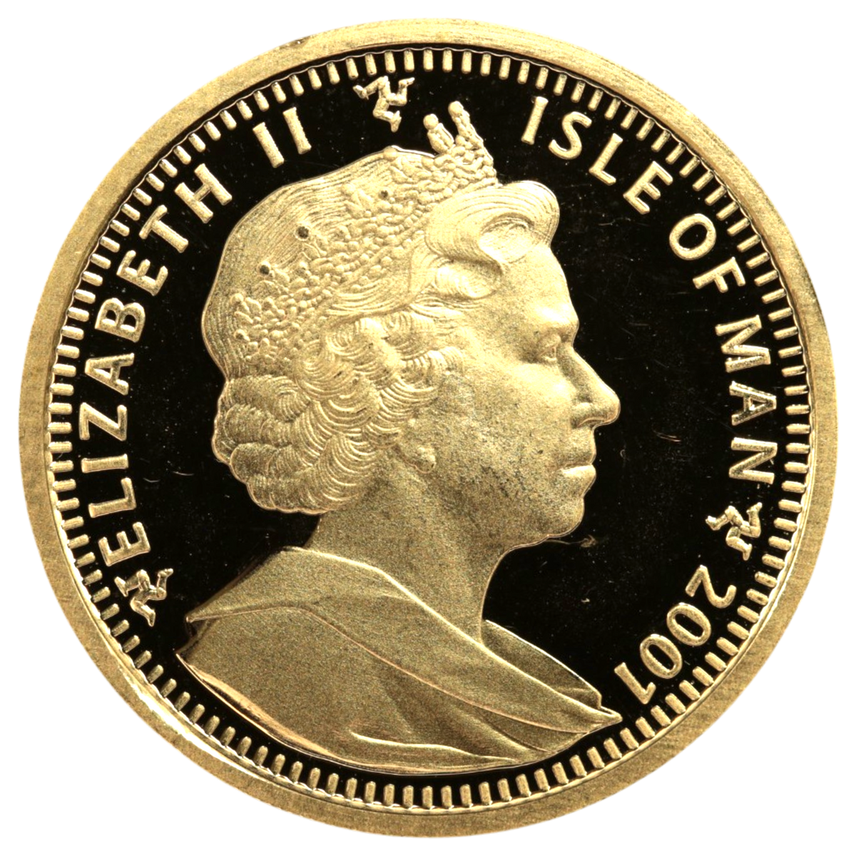 マン島 1/2クラウン金貨 2001年 ソマリ