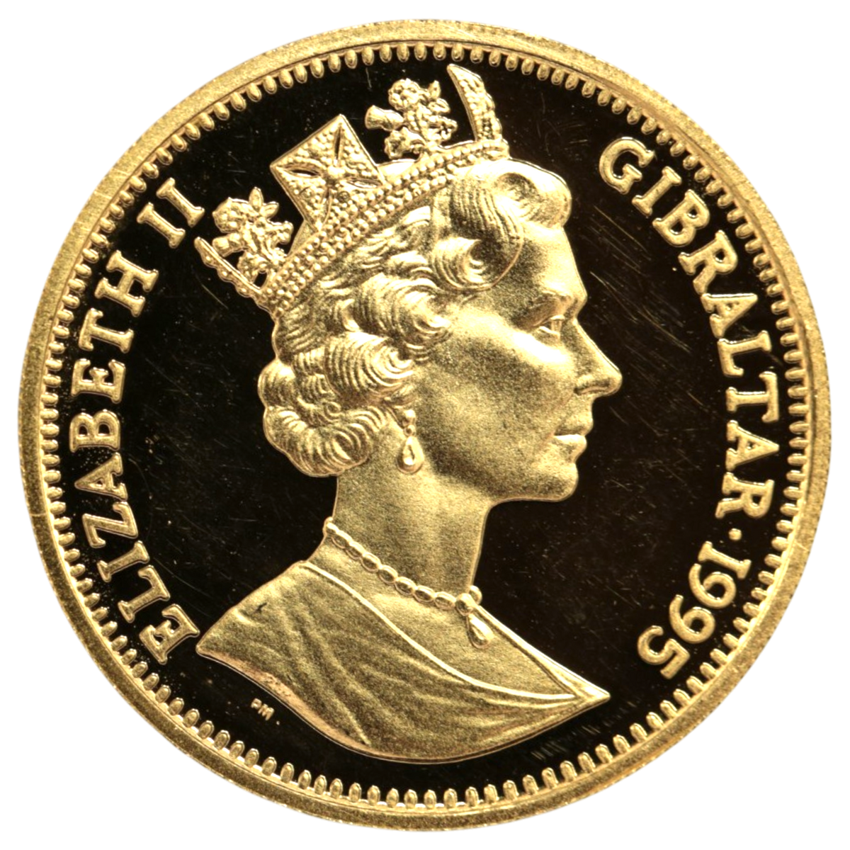 ジブラルタル 1/2ロイヤル金貨 1995年 コリー