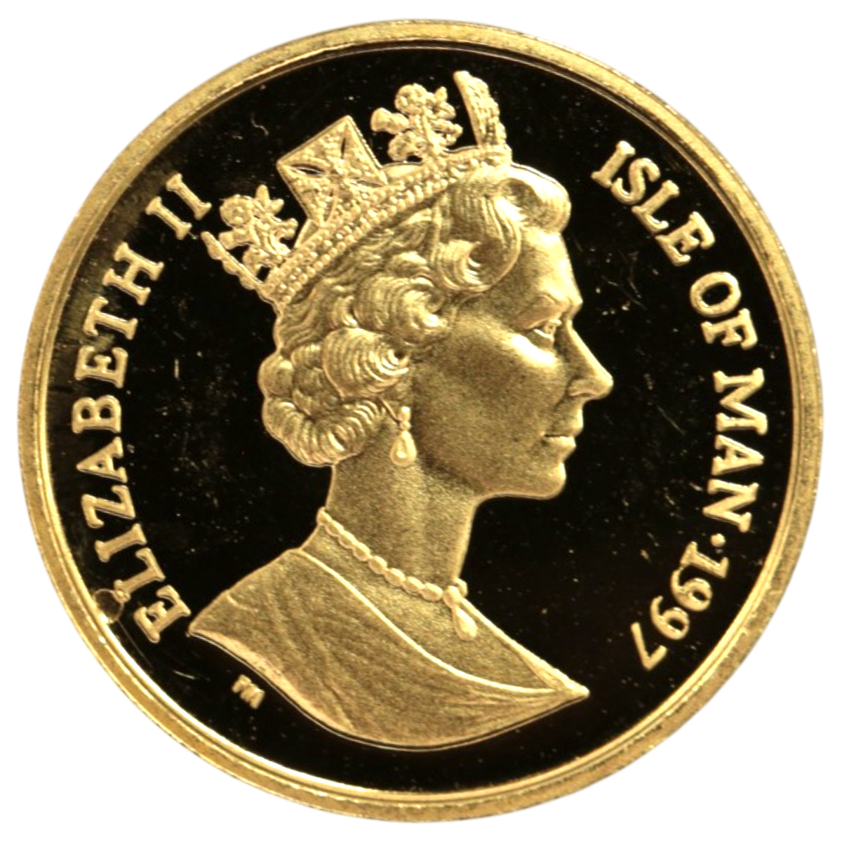 マン島 1/5クラウン金貨 1997年 ロングヘアードスモーク