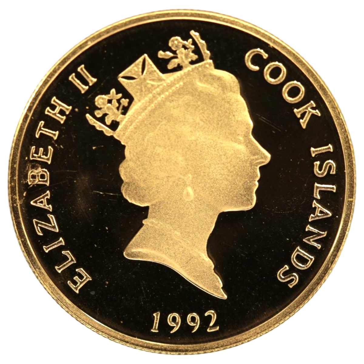 クック島 20ドル金貨 1992年 パピヨン