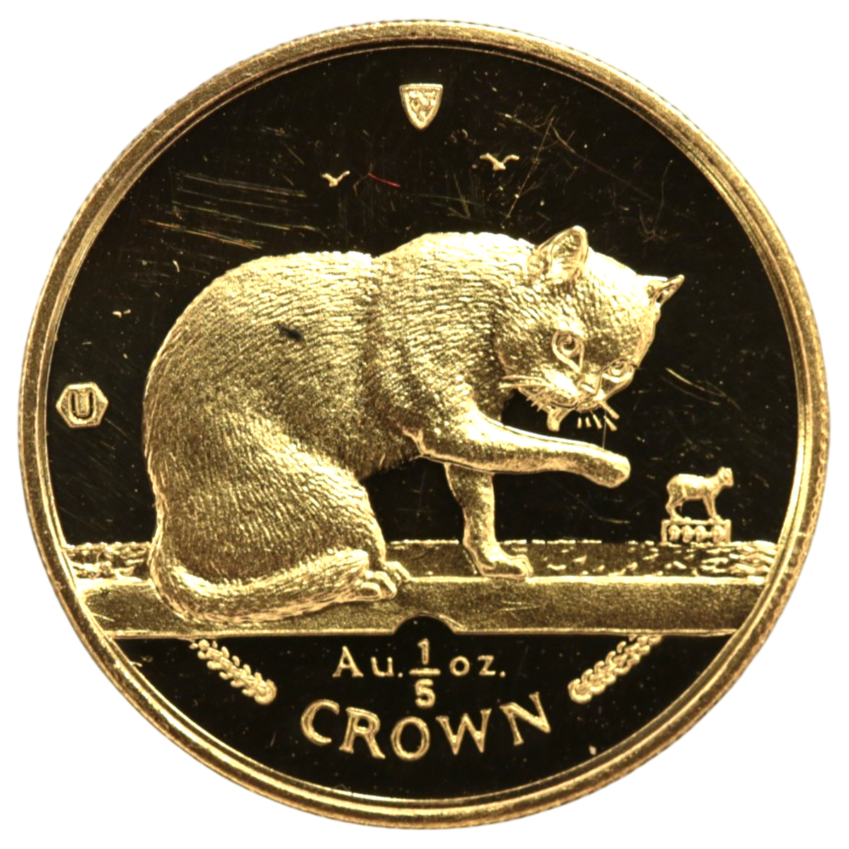 マン島 1/5クラウン金貨 1999年 ブリティッシュブルー