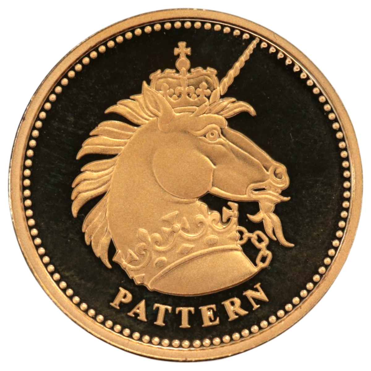 イギリス 1ポンド金貨 2004年 ユニコーン パターン ピエフォー