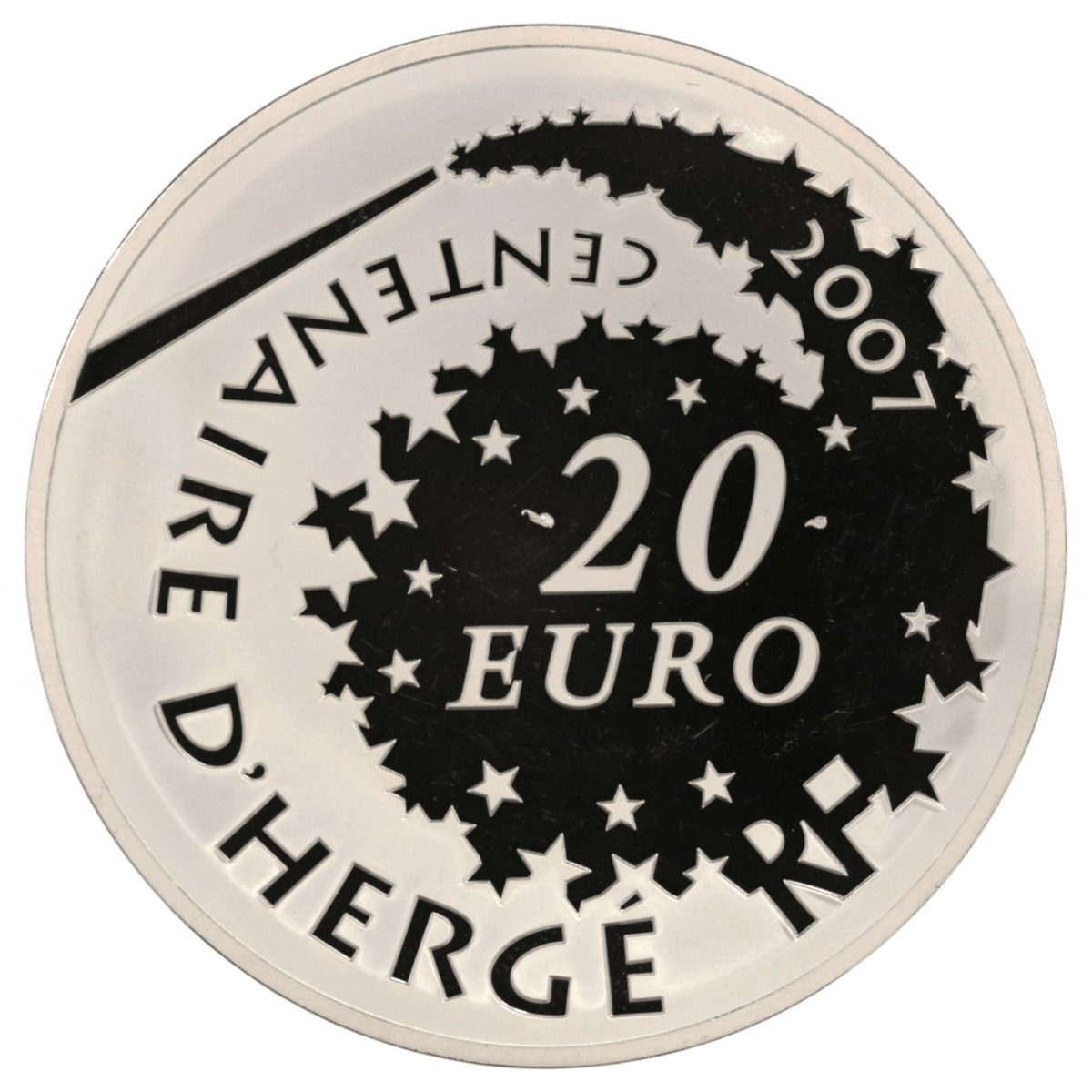 フランス 20ユーロ銀貨 2007年 タンタンの冒険 - NJ BUYER'S MARKETPLACE