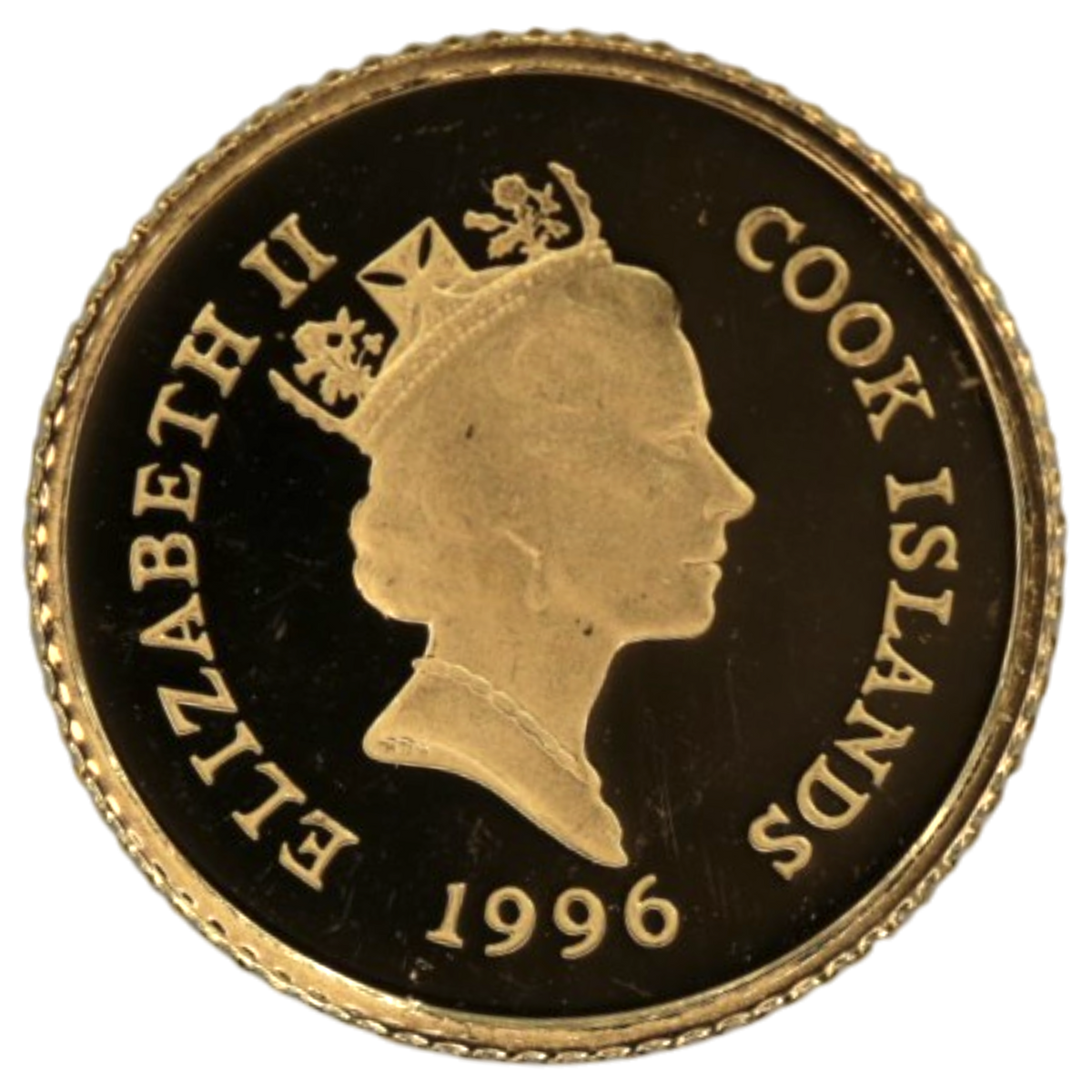 クック島 5ドル金貨 1996年 シロクマの親子