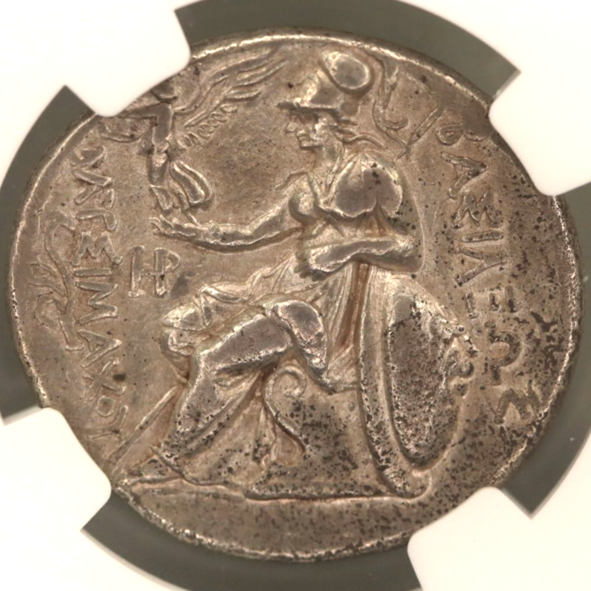 トラキア テトラドラクマ銀貨 前305～前281年 アレクサンドロス大王 NGC Ch-VF 5/5 3/5