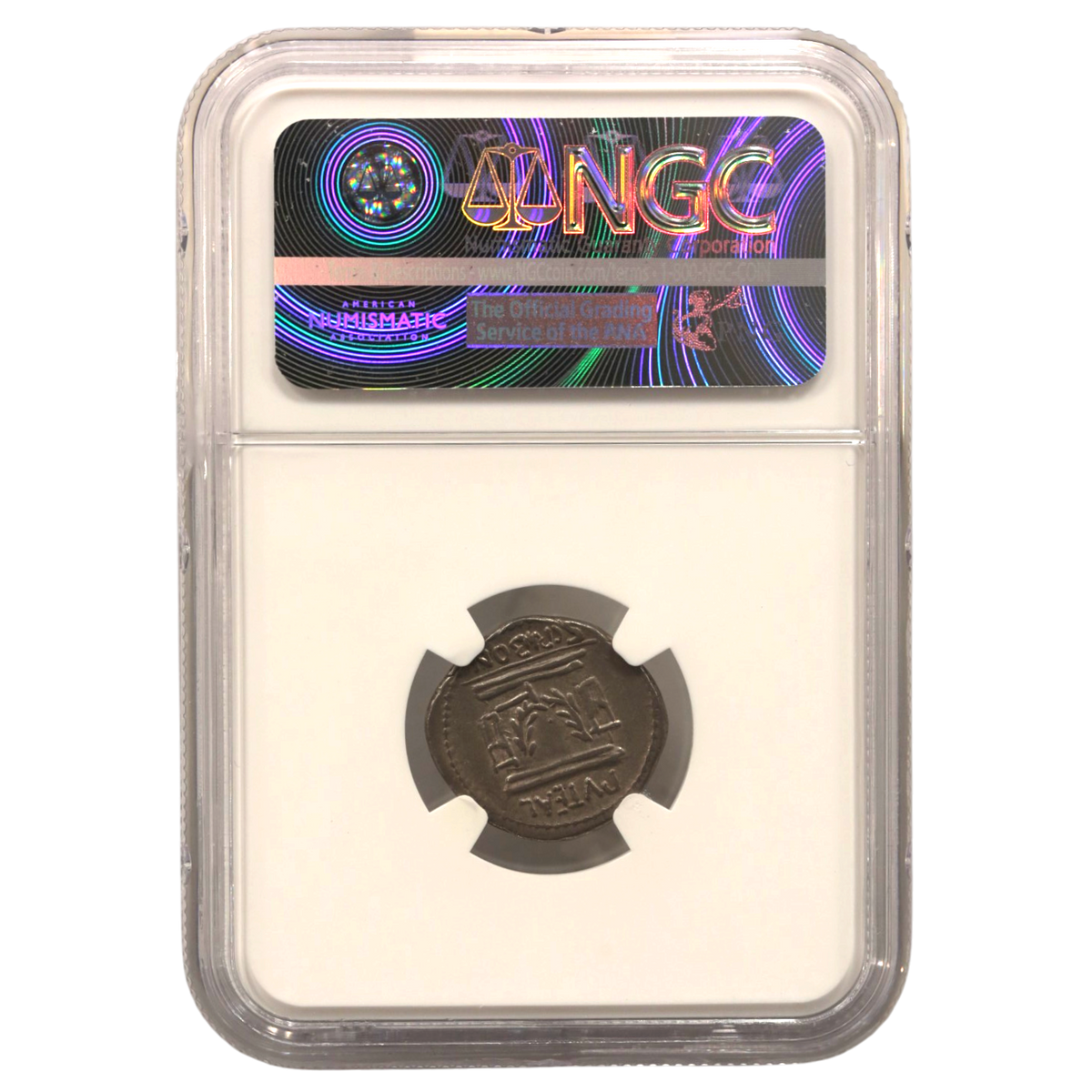 ローマ デナリウス銀貨 前62年頃 ボヌス・エウェントゥス NGC AU 5/5 4/5