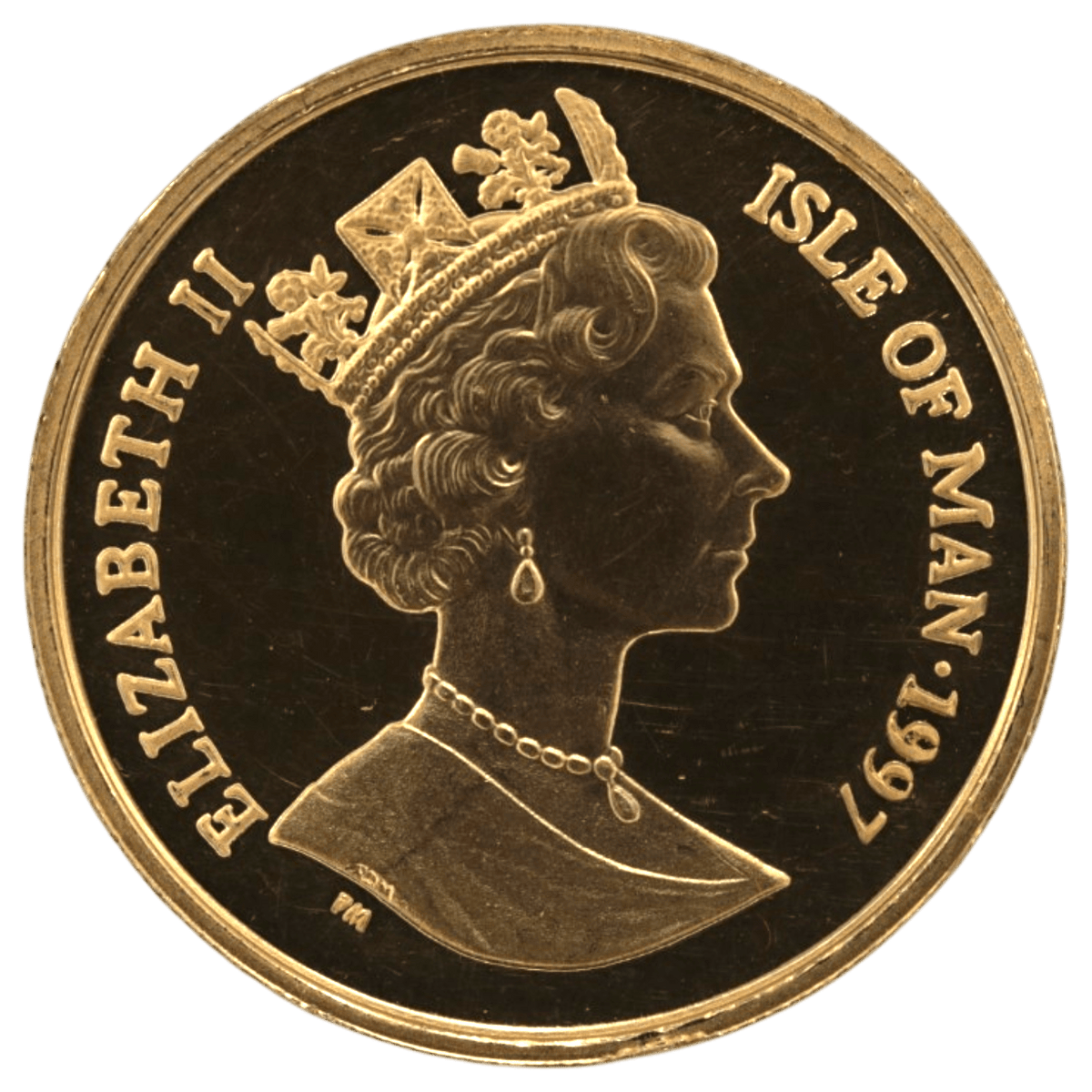 マン島 1/5クラウン金貨 1997年 ロングヘアードスモーク - NJ BUYER'S MARKETPLACE