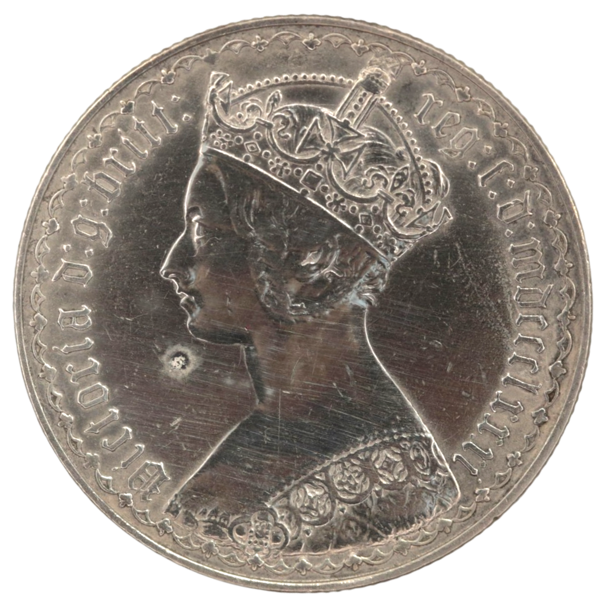 イギリス 1フローリン銀貨 ゴシック・ヴィクトリア