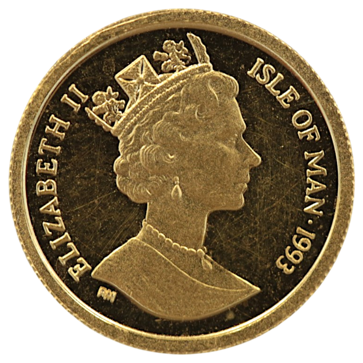 マン島 1/10クラウン金貨 1993年 ポブジョイ鋳 メインクーン
