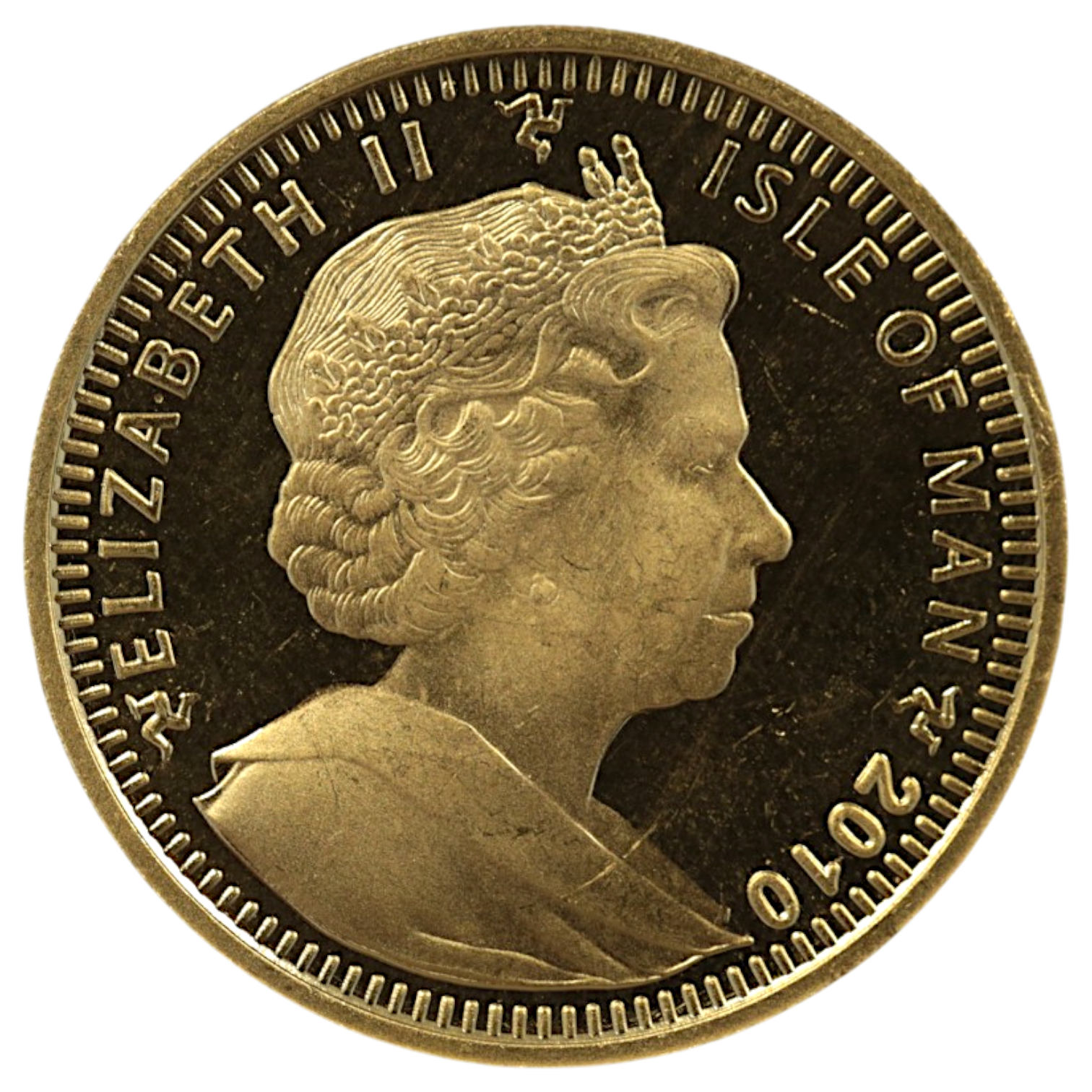 マン島 クラウン金貨 2010年 ポブジョイ鋳 アビシニアン