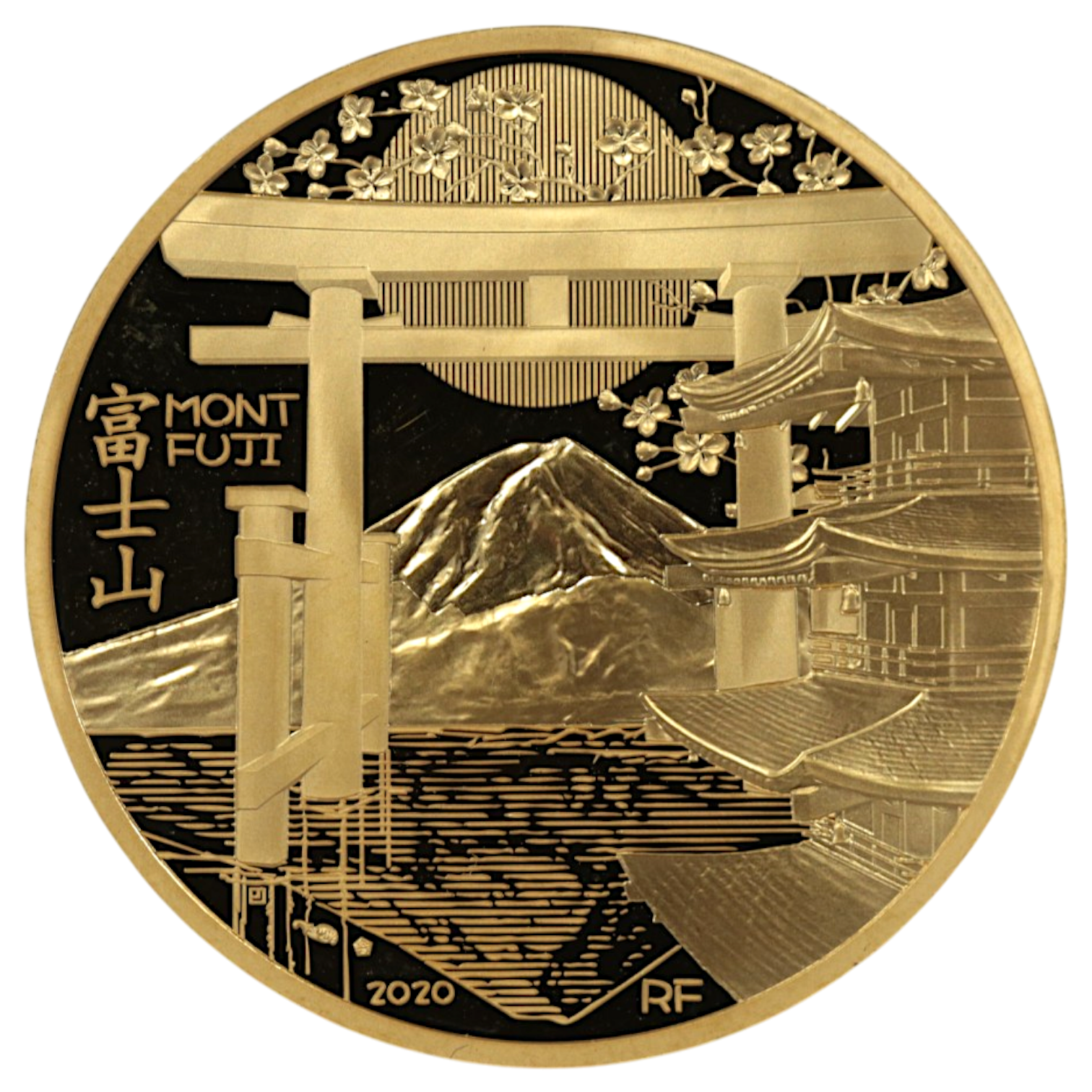 フランス 200ユーロ金貨 2020年 富士山