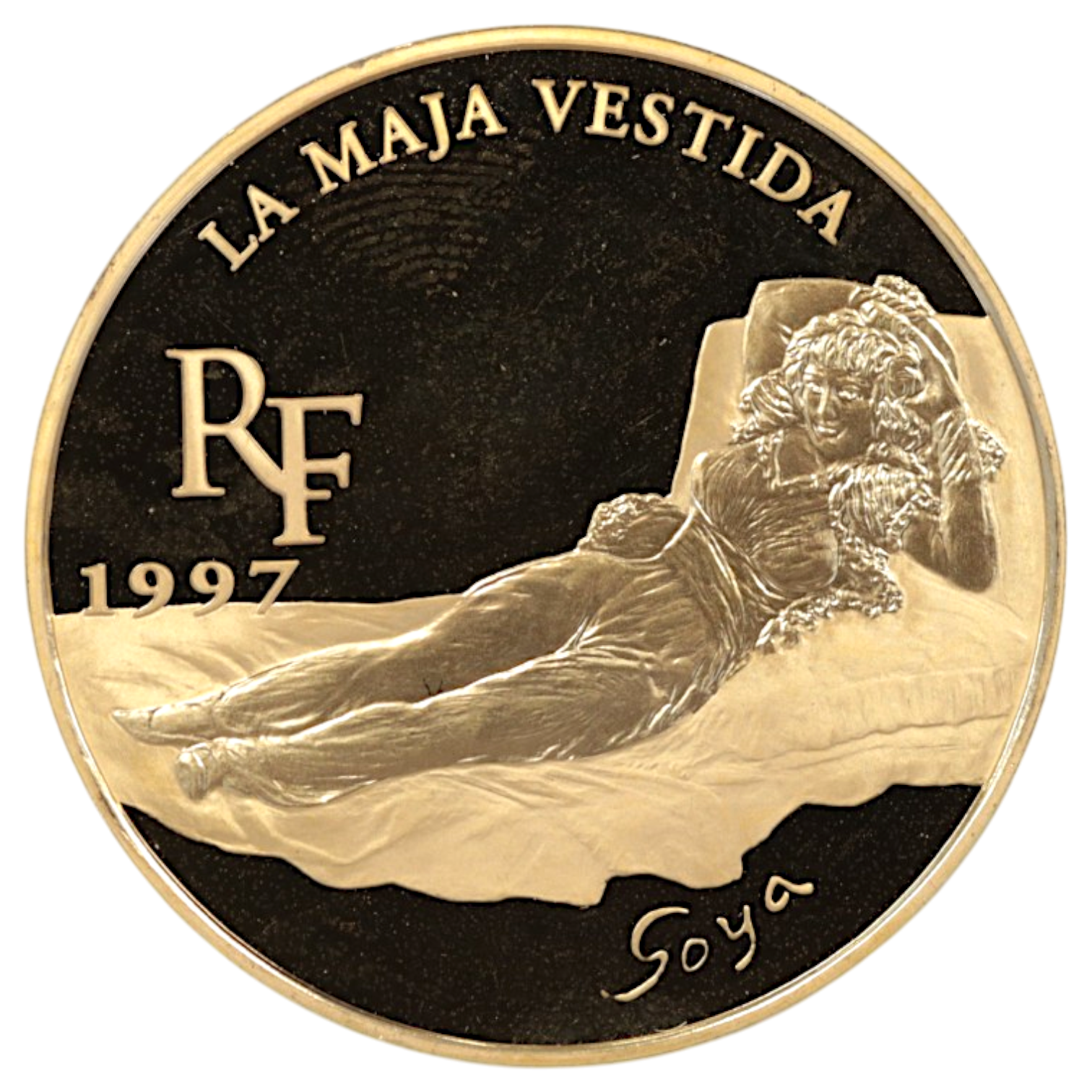 フランス 100フラン金貨（15ユーロ）1997年 ゴヤ