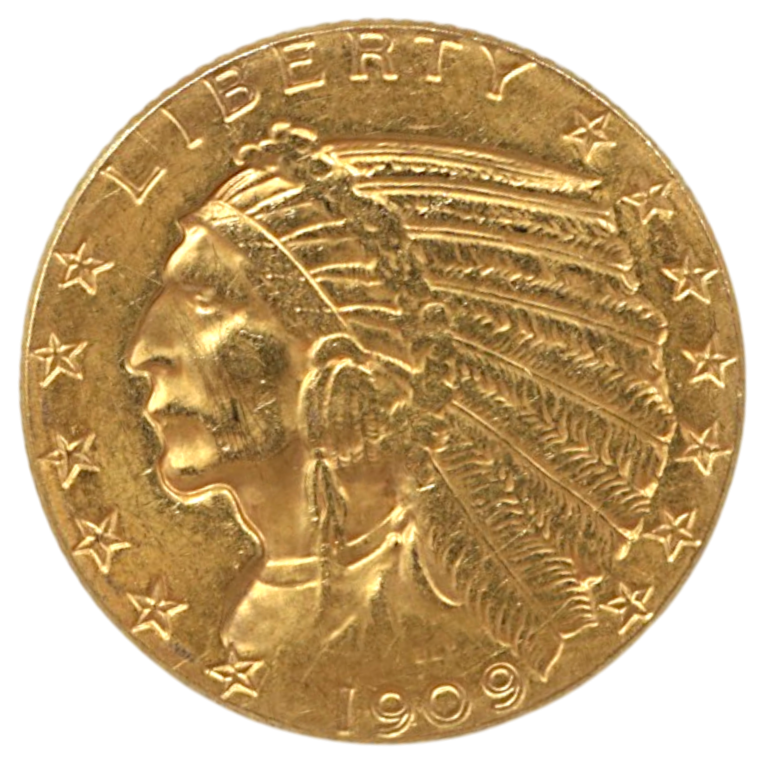 アメリカ 5ドル金貨 1909年 インディアンヘッド