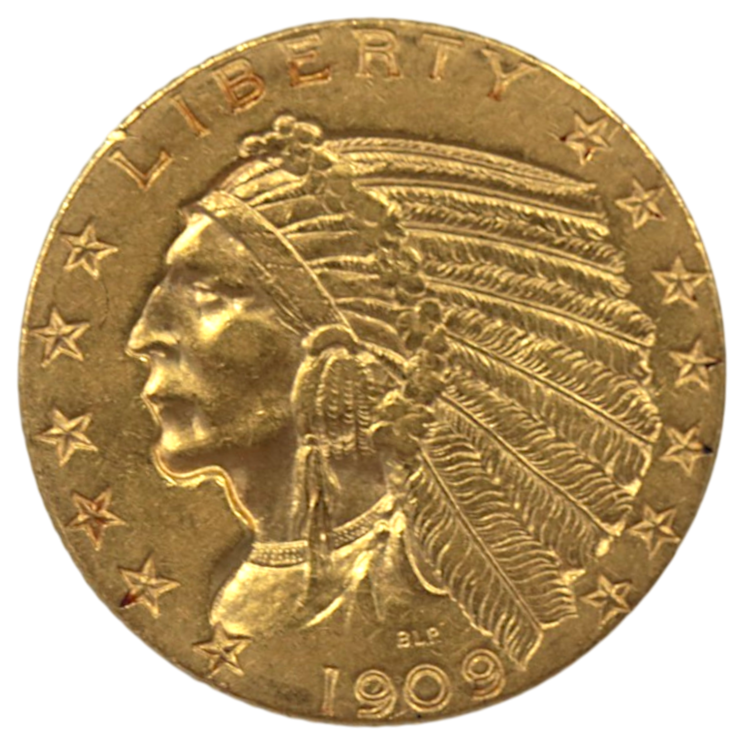 アメリカ 5ドル金貨 1909年 インディアンヘッド