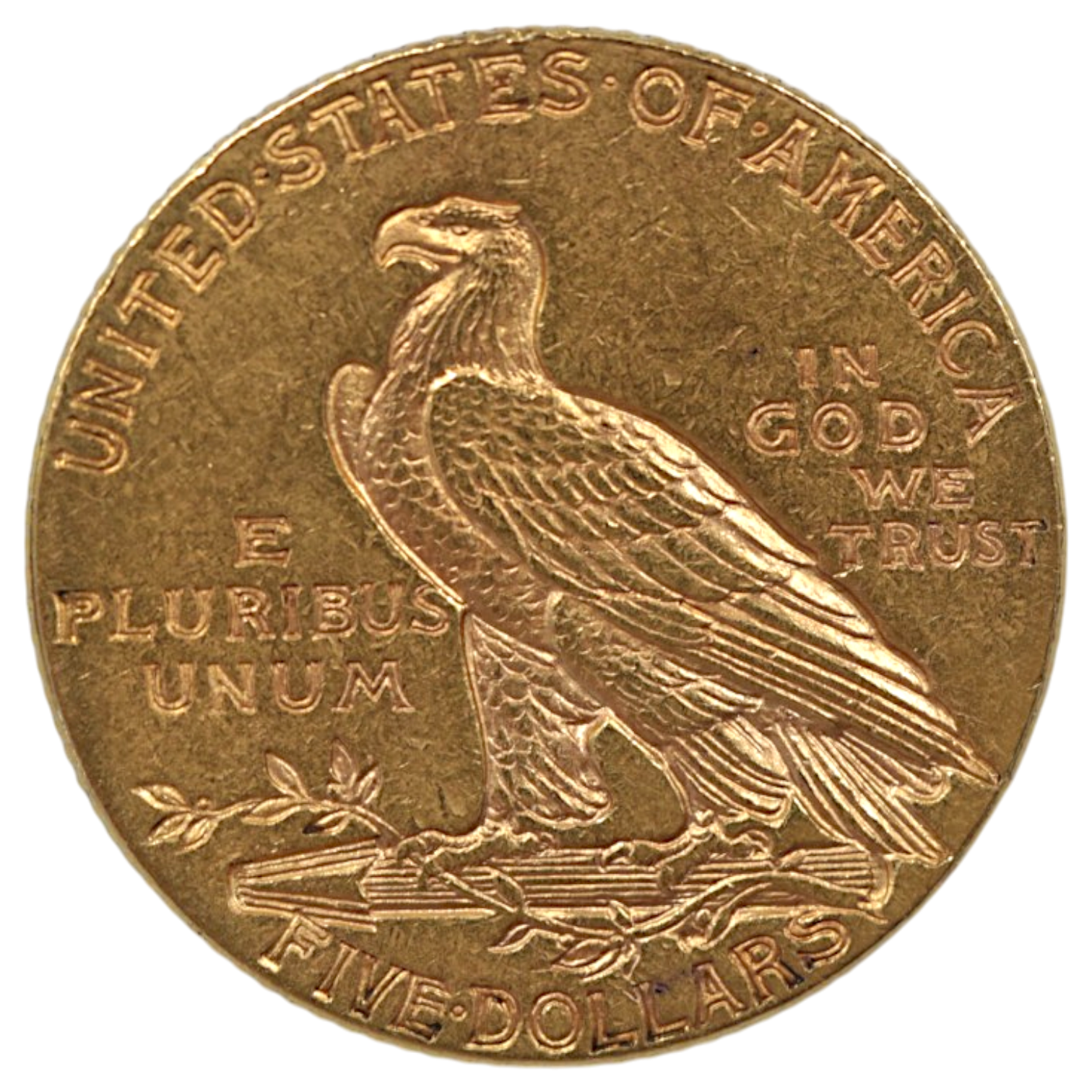 アメリカ 5ドル金貨 1915年 インディアンヘッド