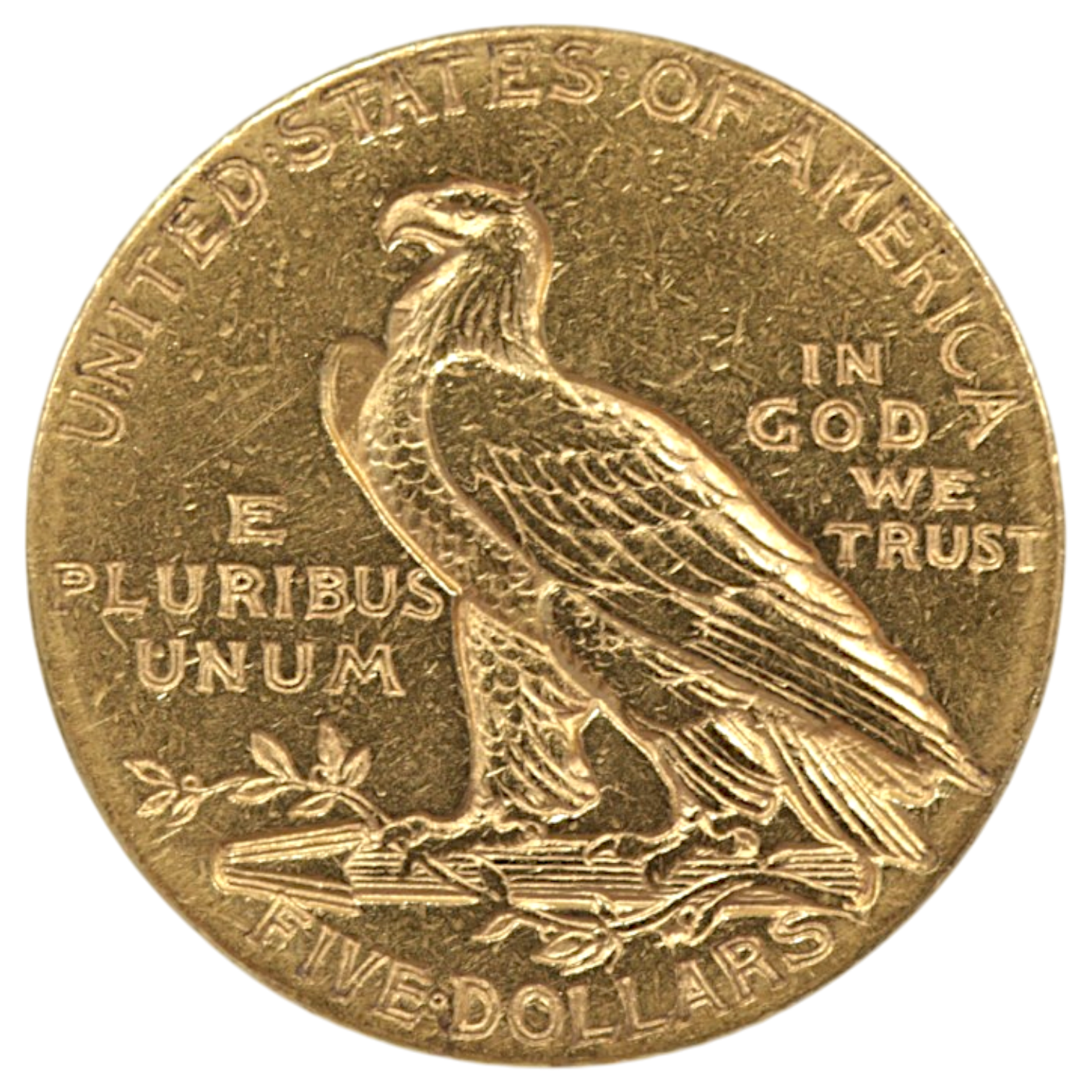 アメリカ 5ドル金貨 1910年 インディアンヘッド