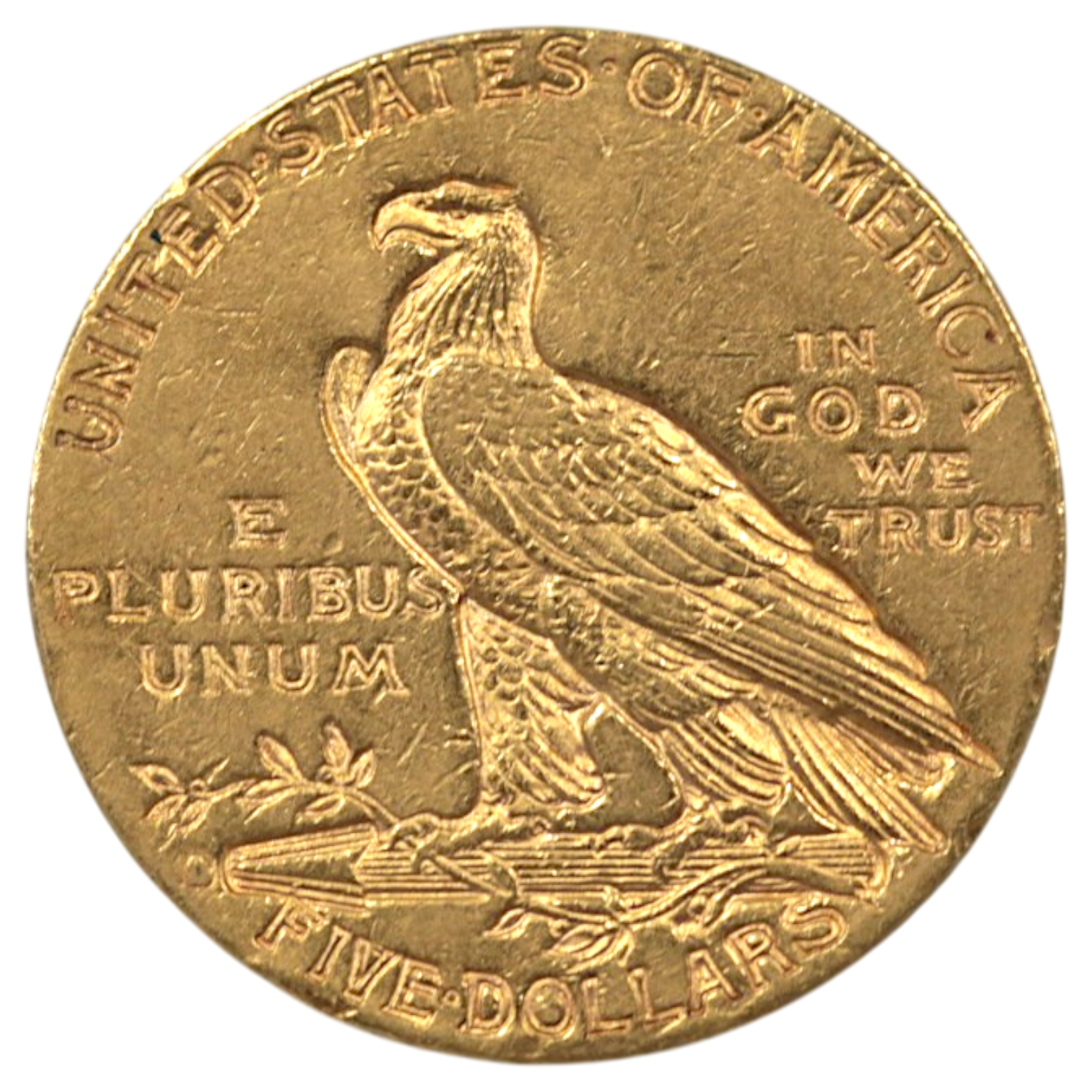 アメリカ 5ドル金貨 1912年 インディアンヘッド